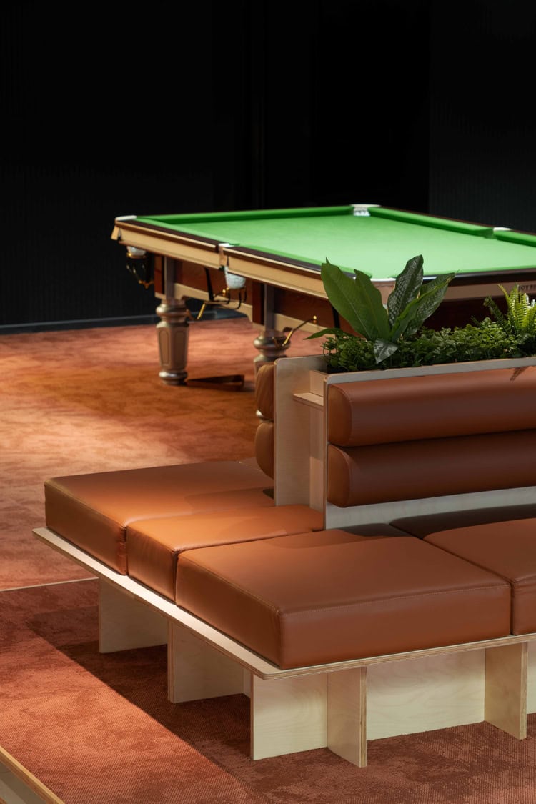 Pool tables at Heyball Billiards Club in Adelaide.
