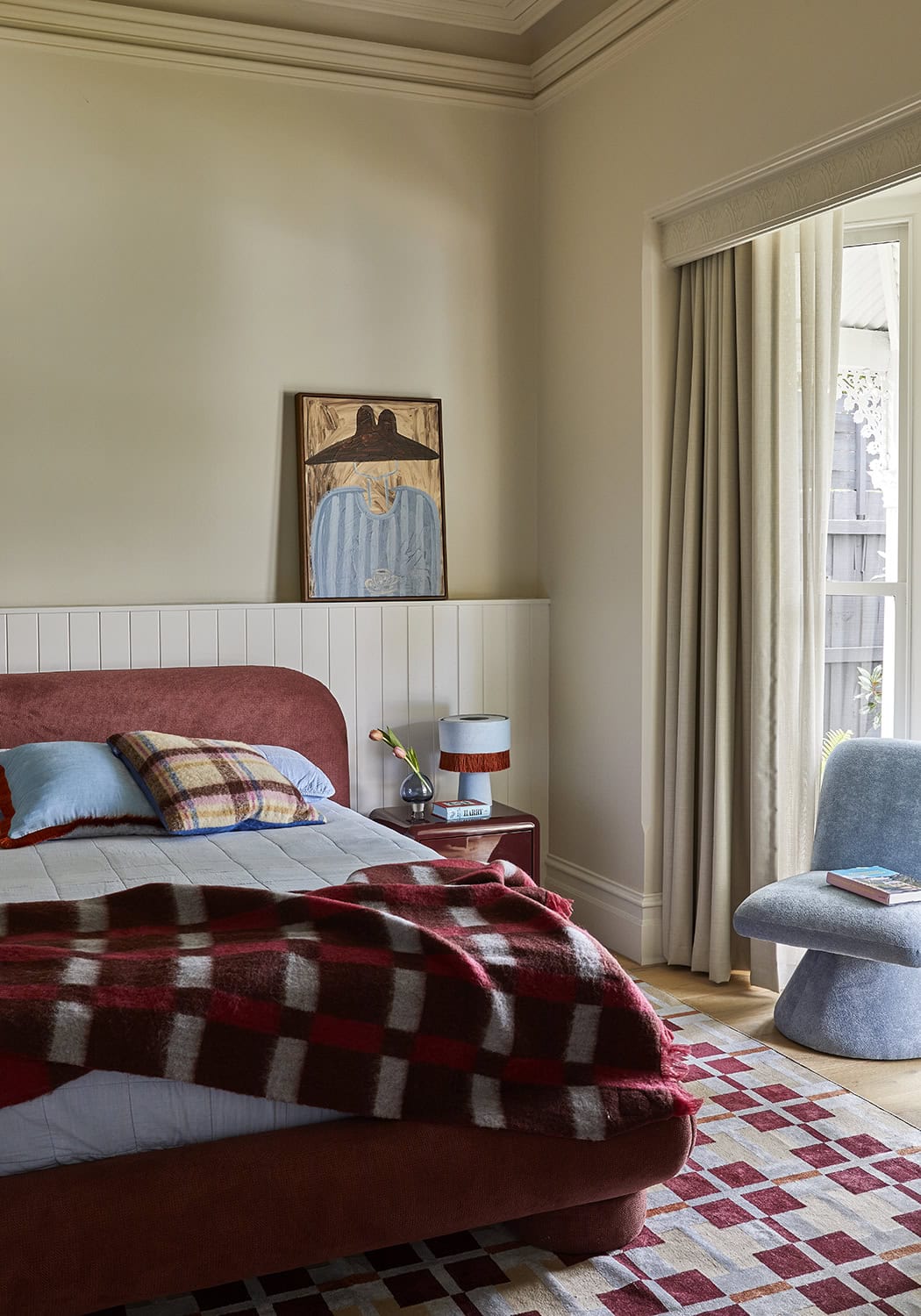 Elwood Building Home Tour Bedroom, Image Credit: Dave Kulesza