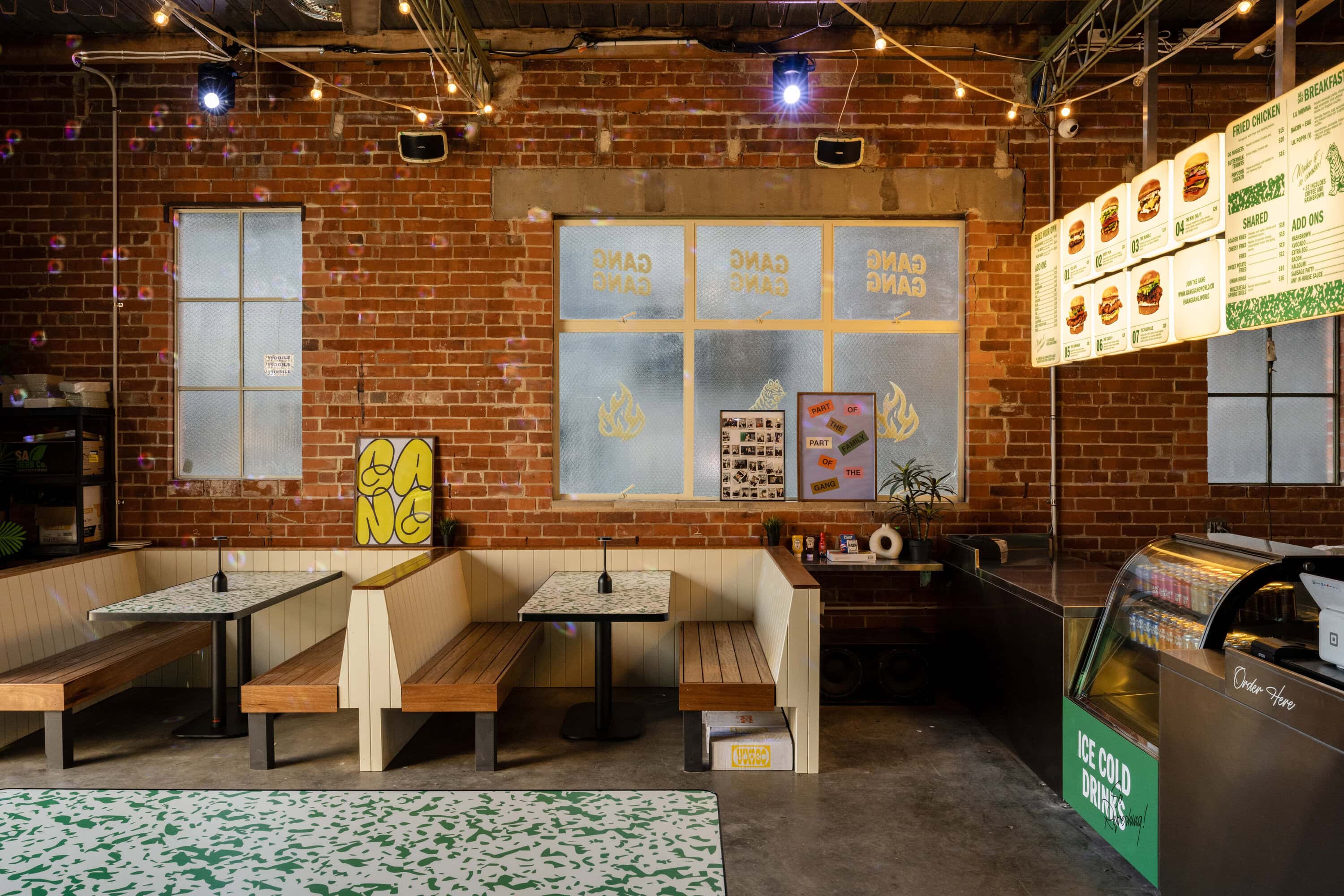 Interiors of Gang Gang on Holland in Adelaide.