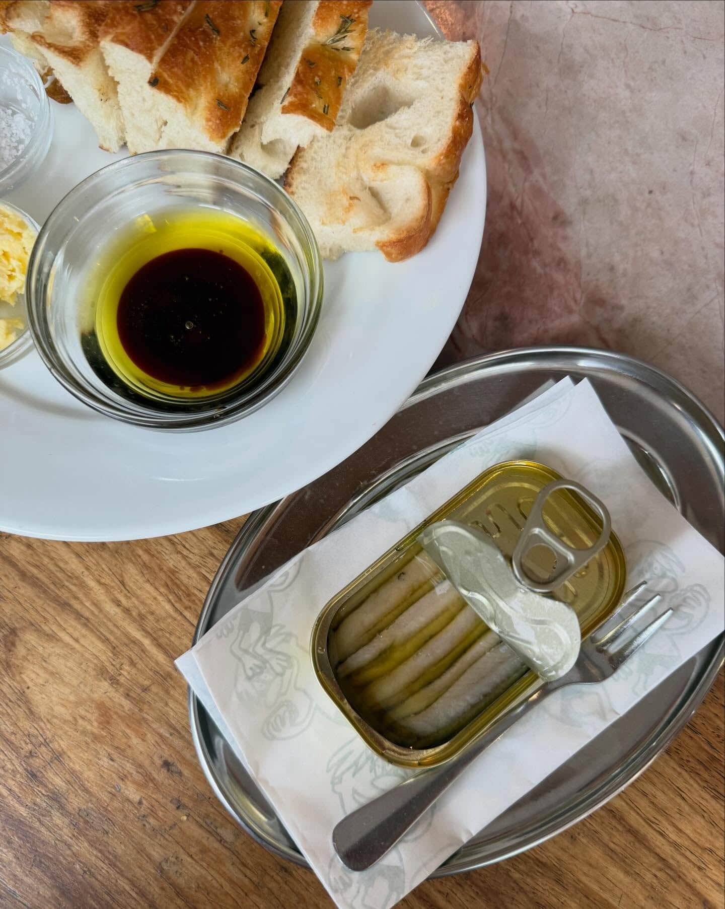 La Banette Focaccia and Sardines at Casa De Avalon Beach