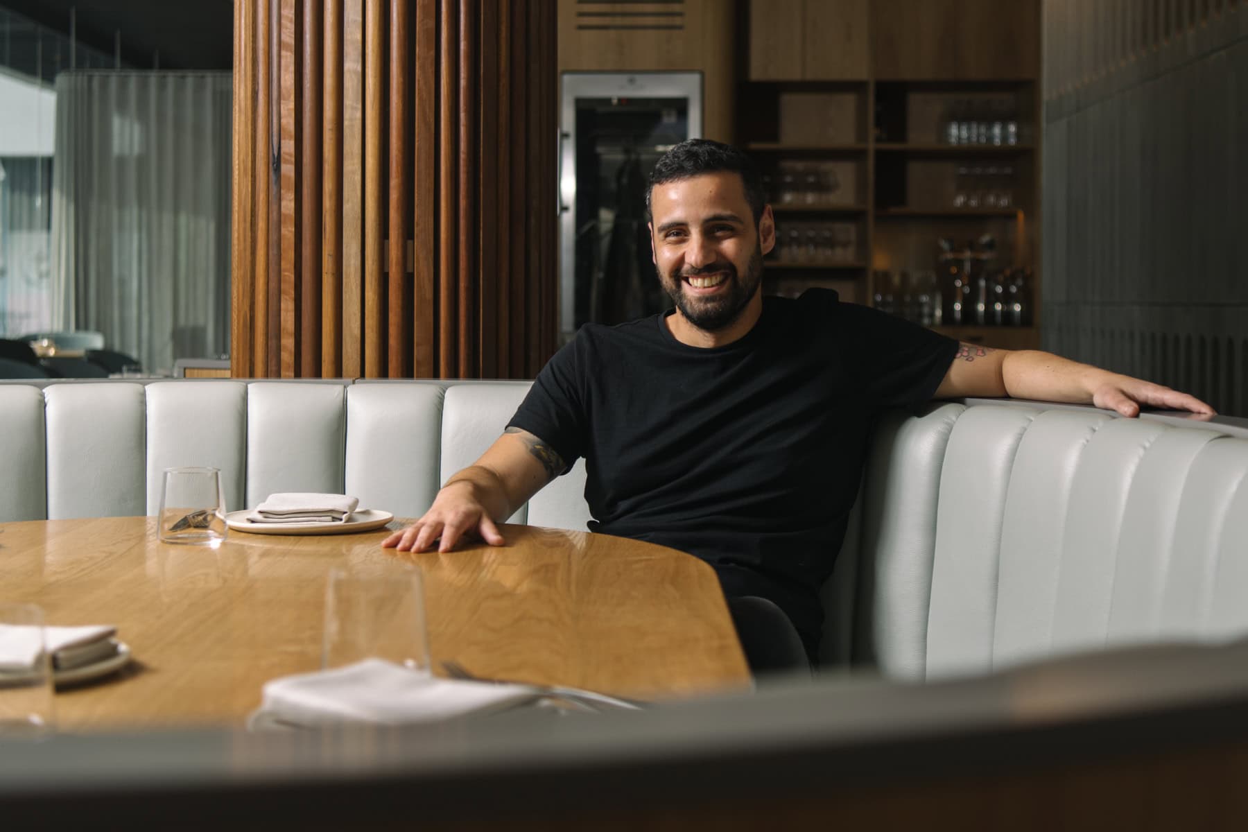 Chef Paul Farag portrait at Aalia restaurant Sydney
