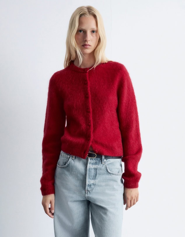 & Other Stories Brushed Knitted Cardigan