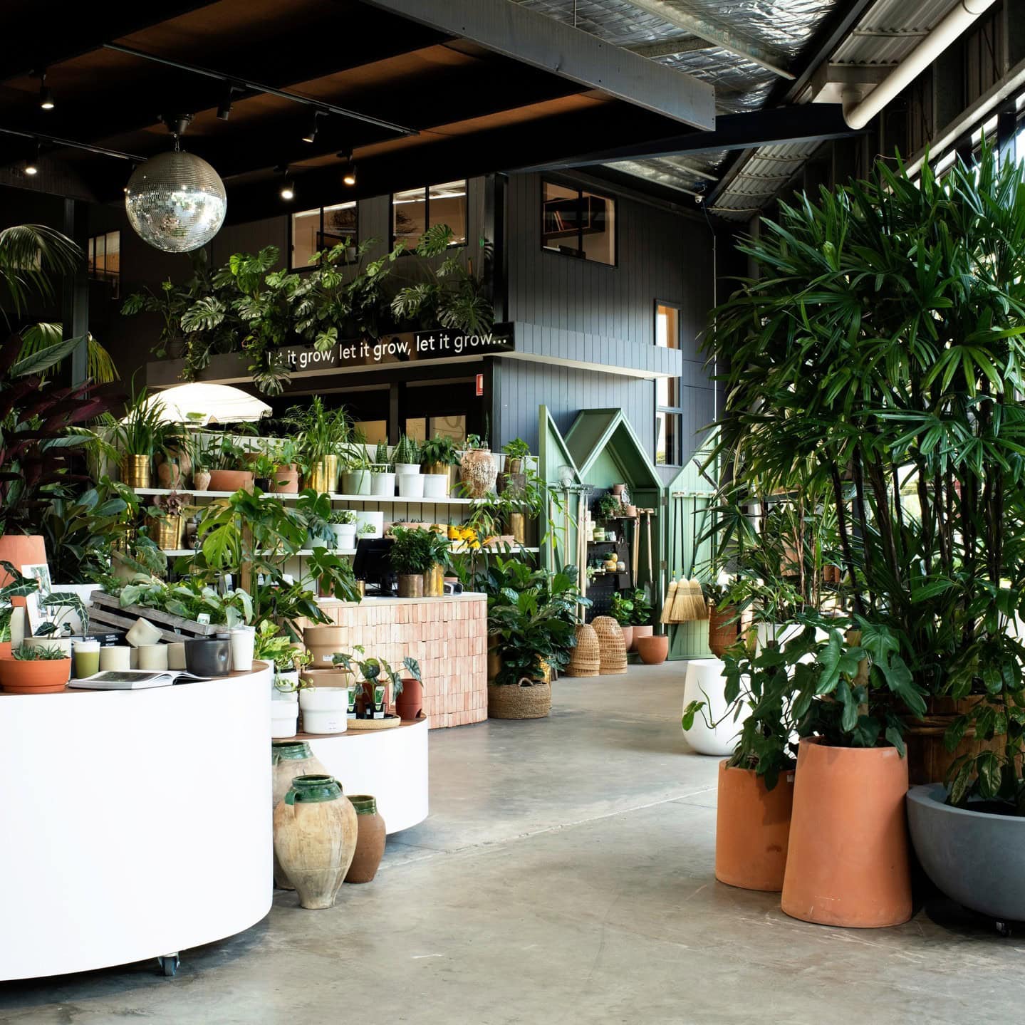 Plant-filled nursery interior with terracotta pots at Garden Life St Peters Sydney
