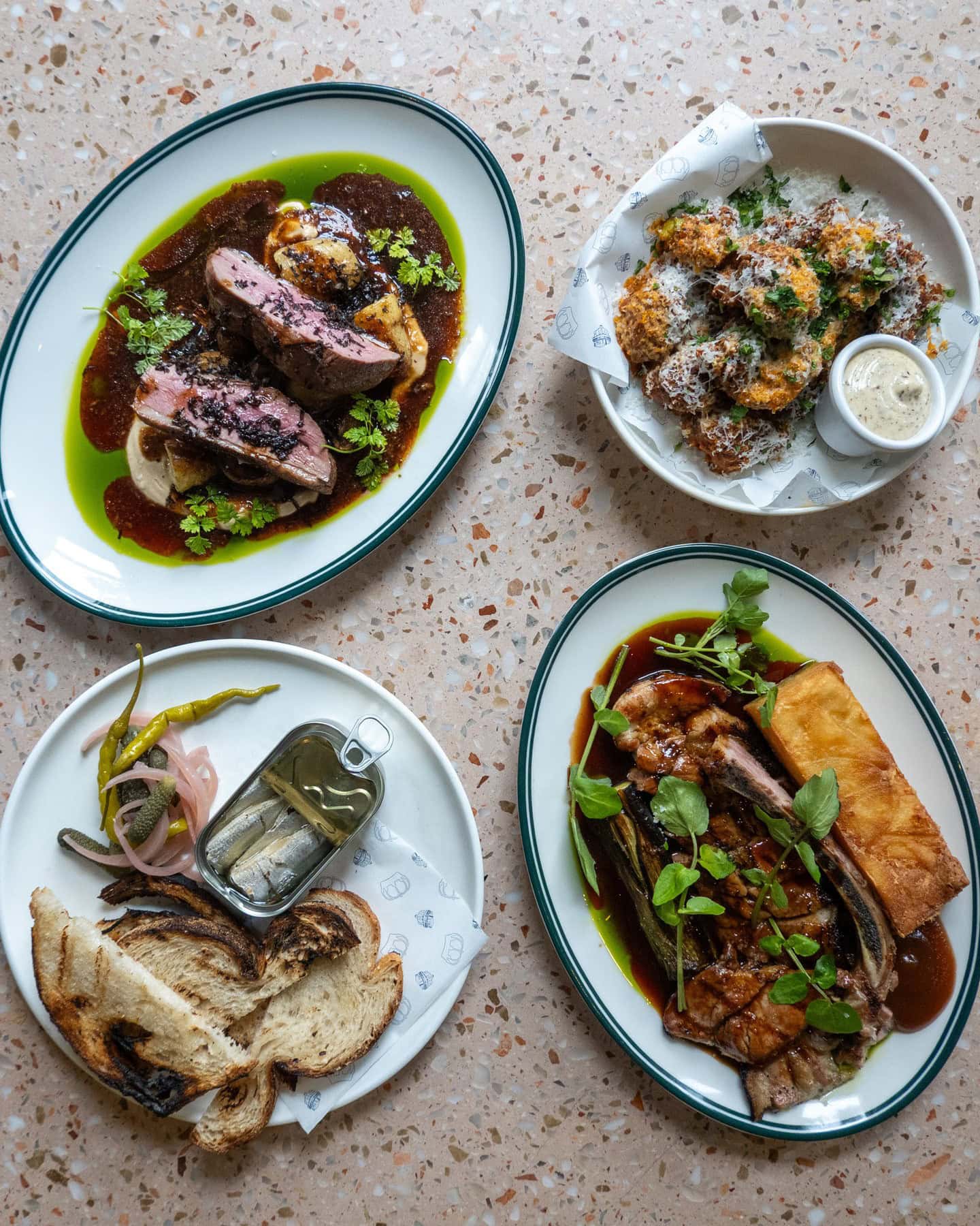A selection of snack plates at The Royal Hotel in Paddington.