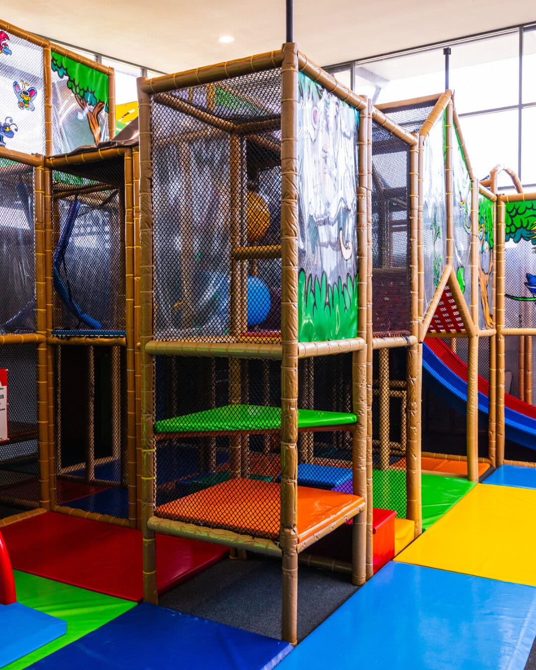 The colourful soft play area at The Belrose Hotel.