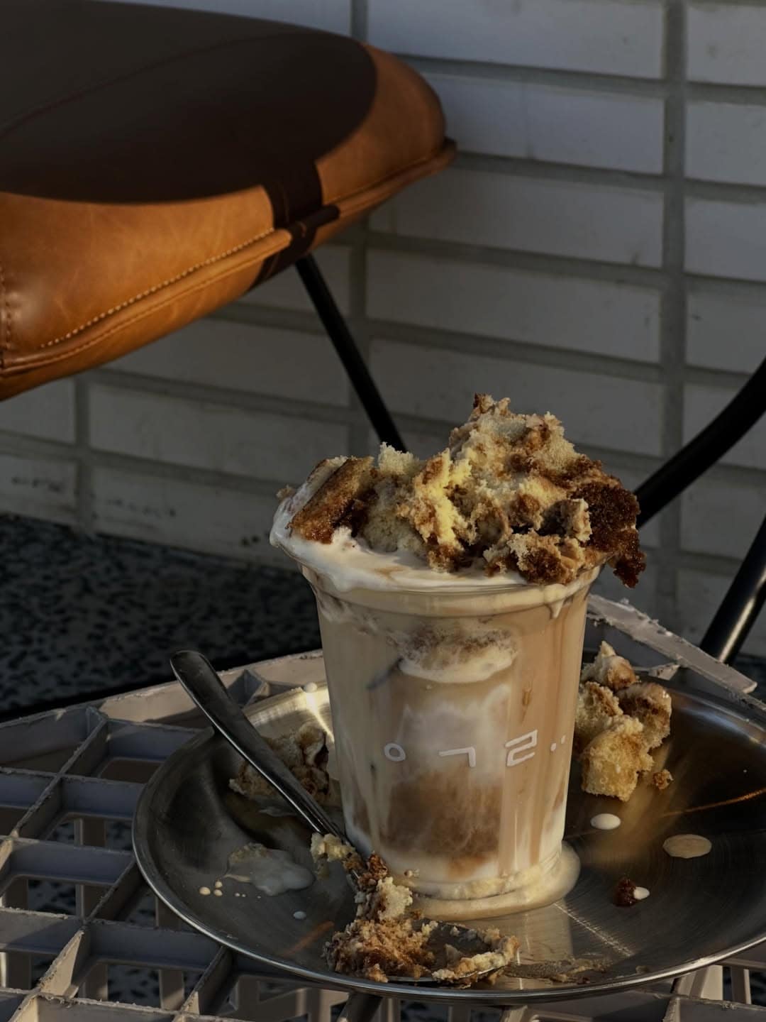 An over the top, loaded tiramisu latte from Ugly Coffee in Graceville.
