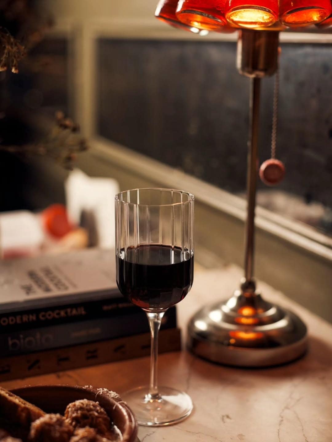 A glass of wine at Cumberland bar in Manly.