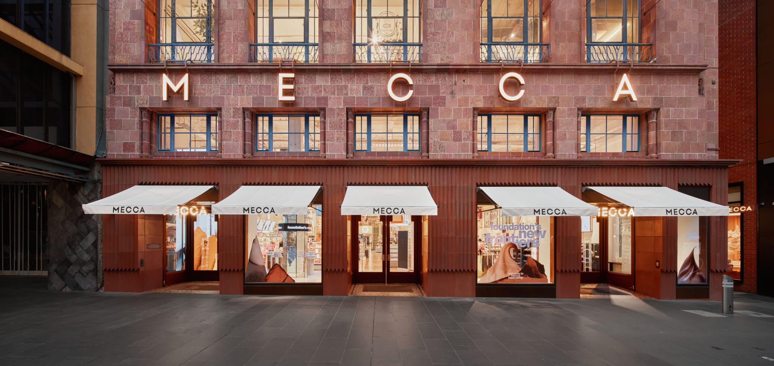 Exterior of a MECCA Bourke Street store