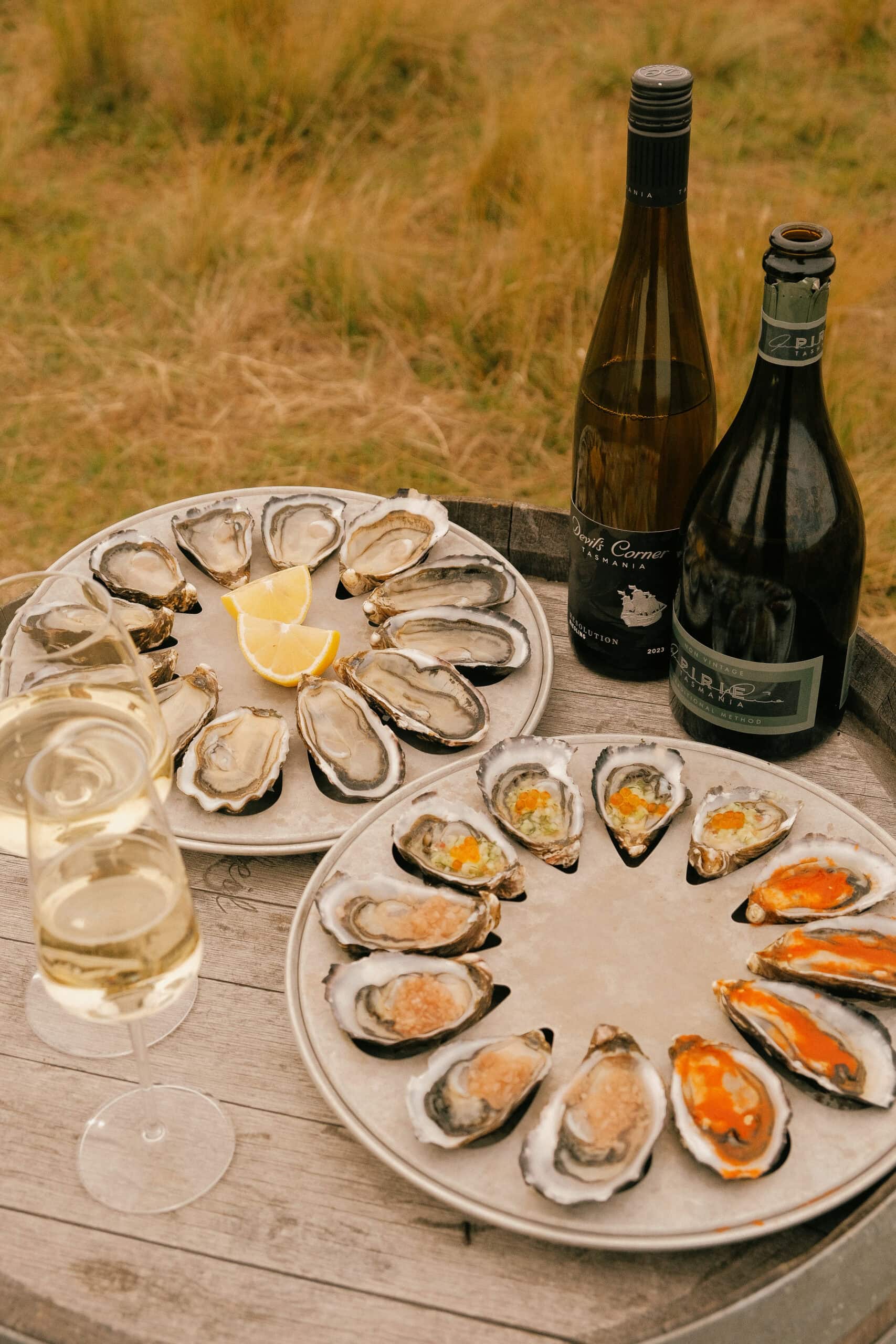 Plate of Oysters at Devils Corner, Bicheno, Tasmania