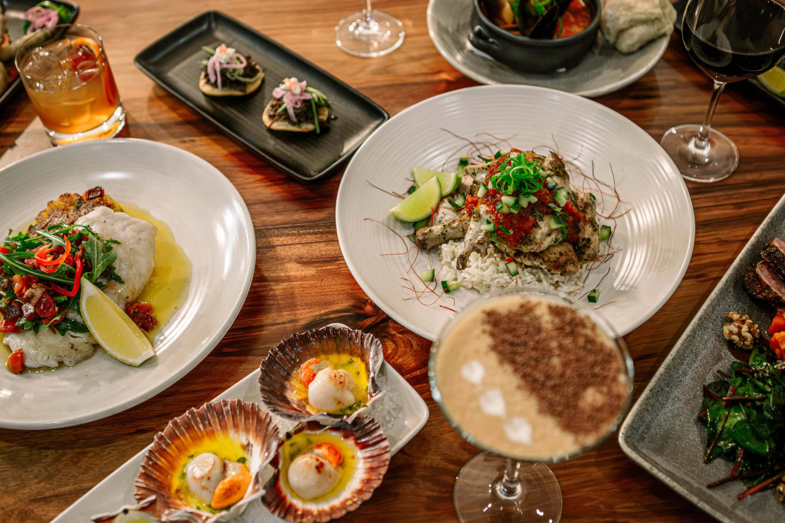 Seasonal dishes served at Graze restaurant in Apollo Bay