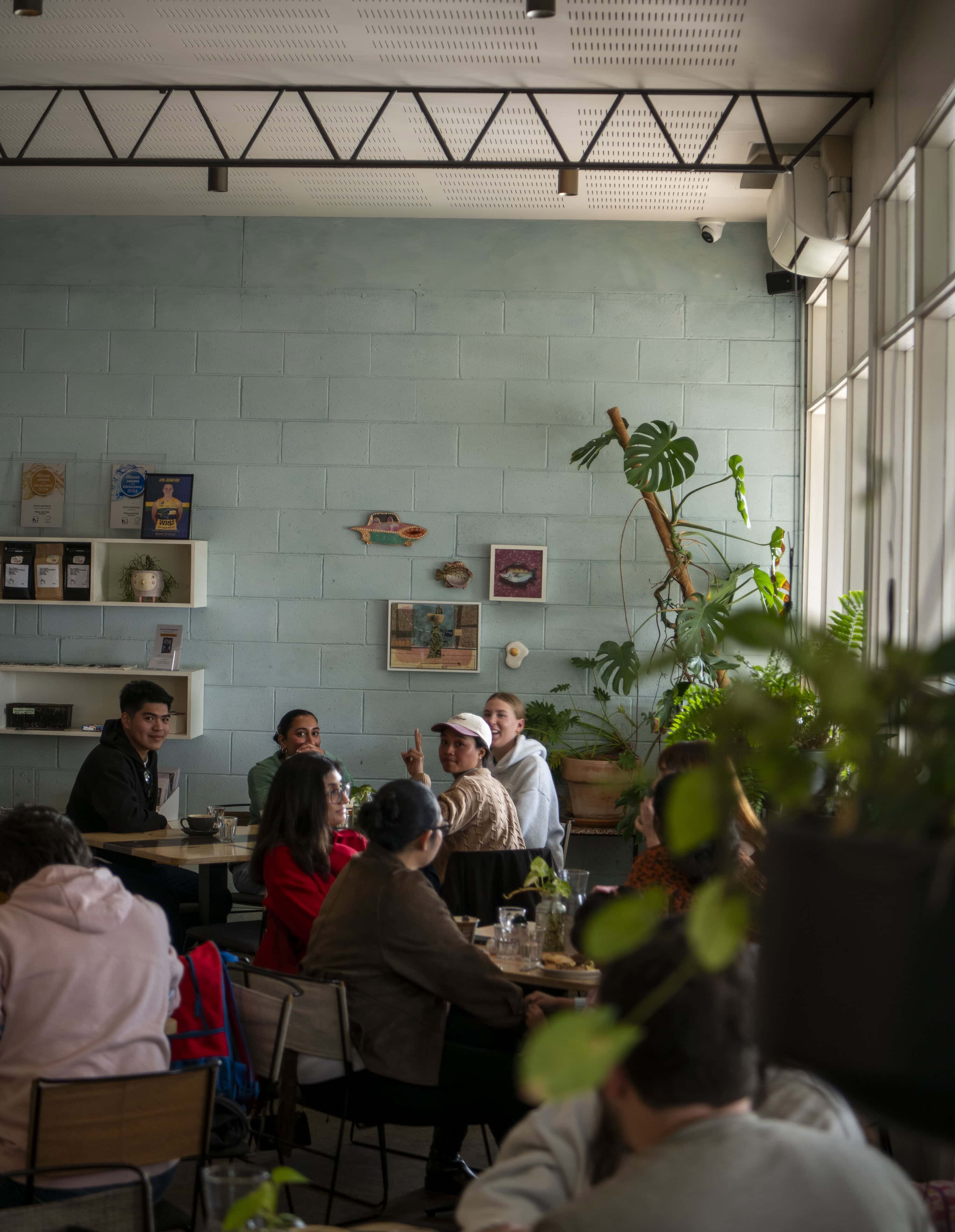 Diners at Pony & Cole in Adelaide.