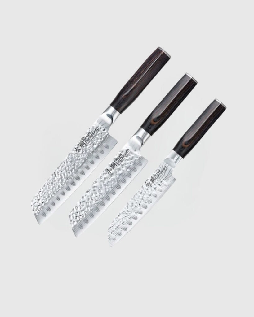Baccarat Damashiro EMPEROR 3 Piece Santoku Knife Set