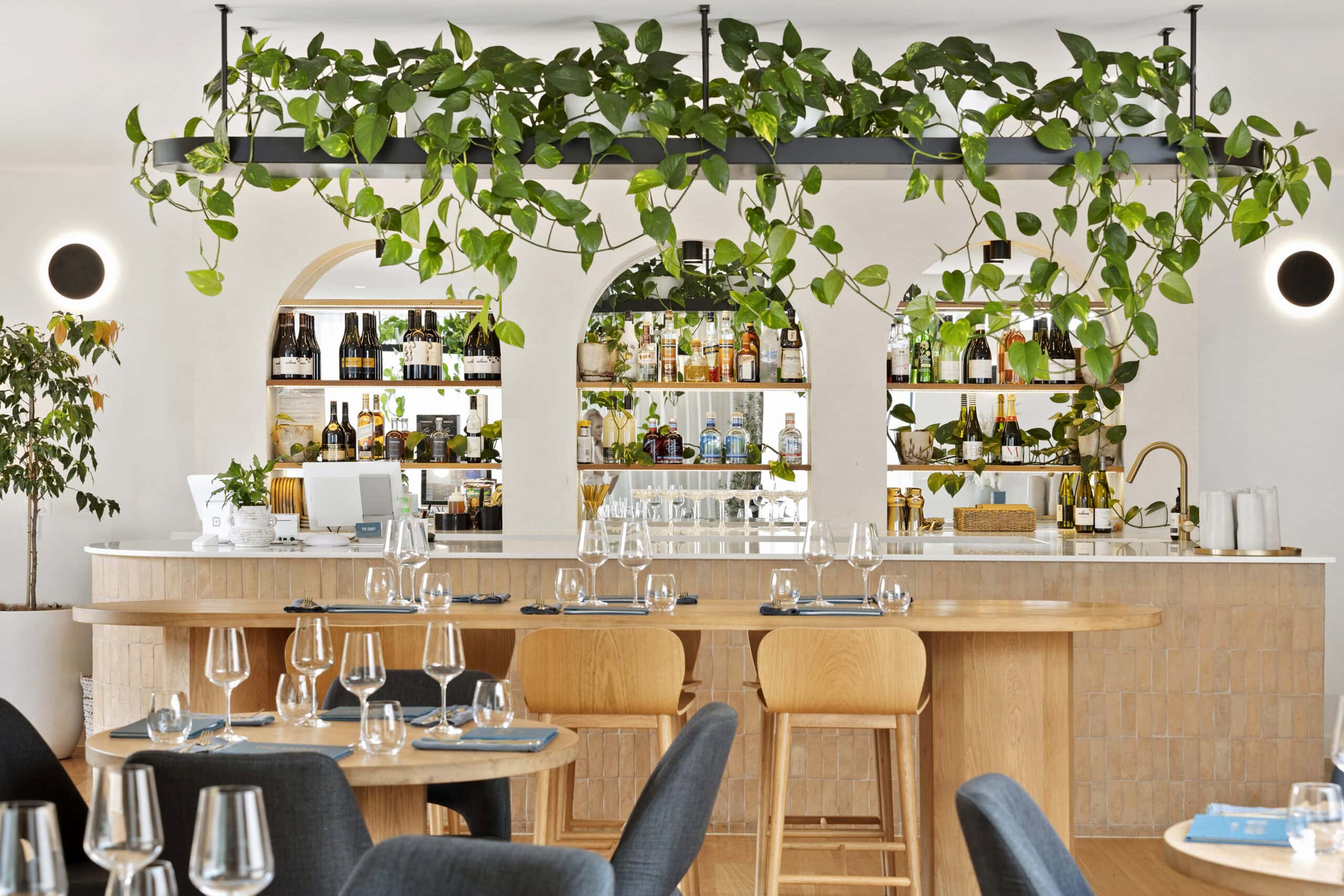 The leafy bar and local produce served at The Coast in Anglesea