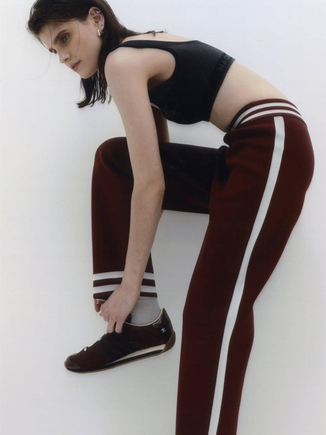 A pair of knitted jogger pants from Nagnata in Byron Bay.