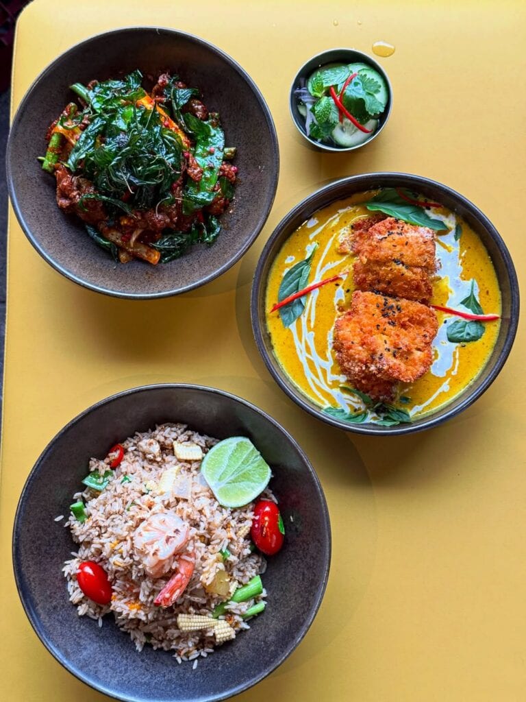 A selection of curries and dishes from Alphabet St in Cronulla.