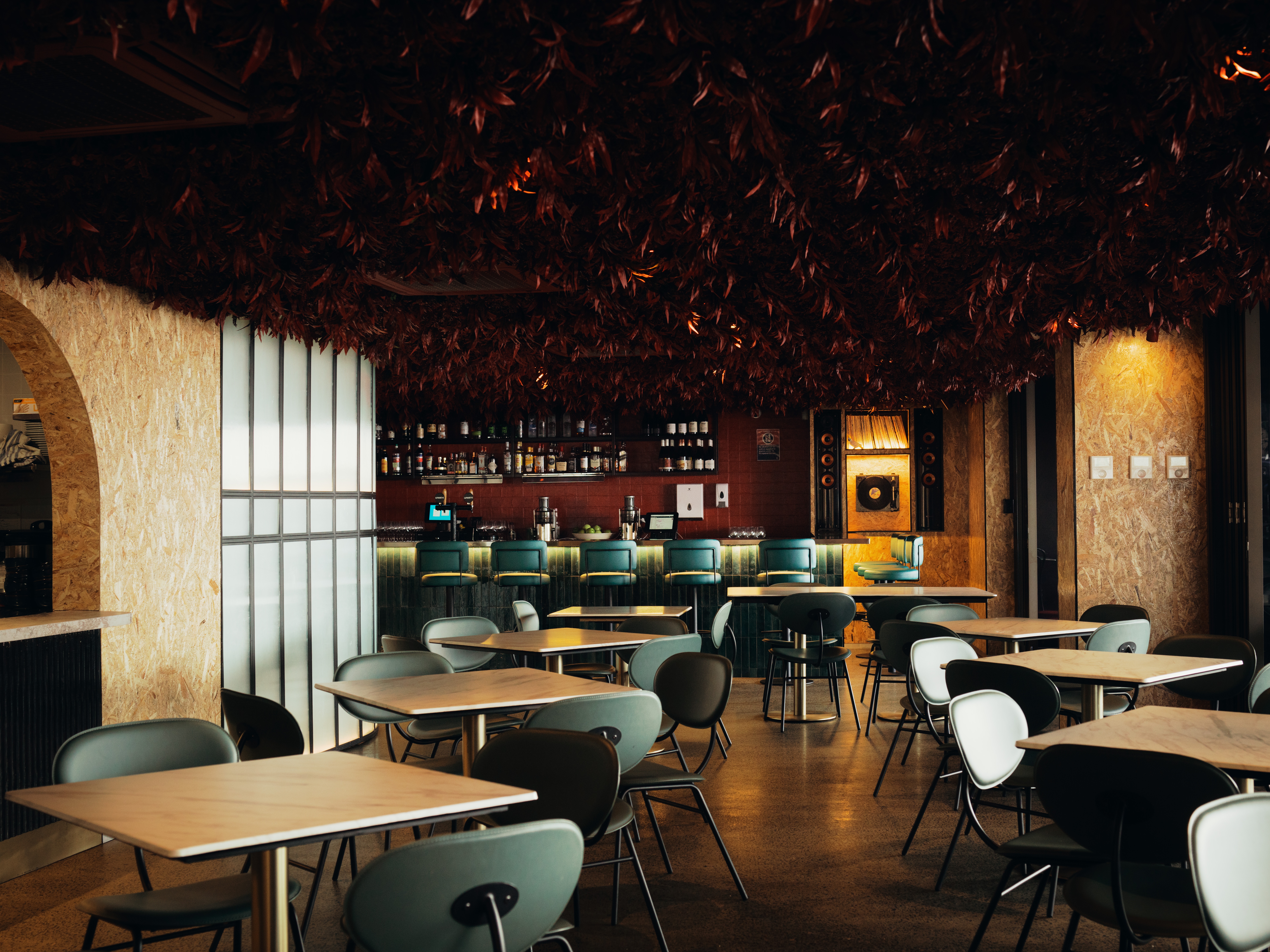 Dining area with modern decor at Alphabet St Cronulla Sydney