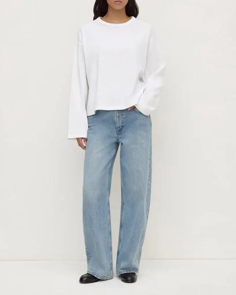Assembly Label Cropped Long Sleeve Tee