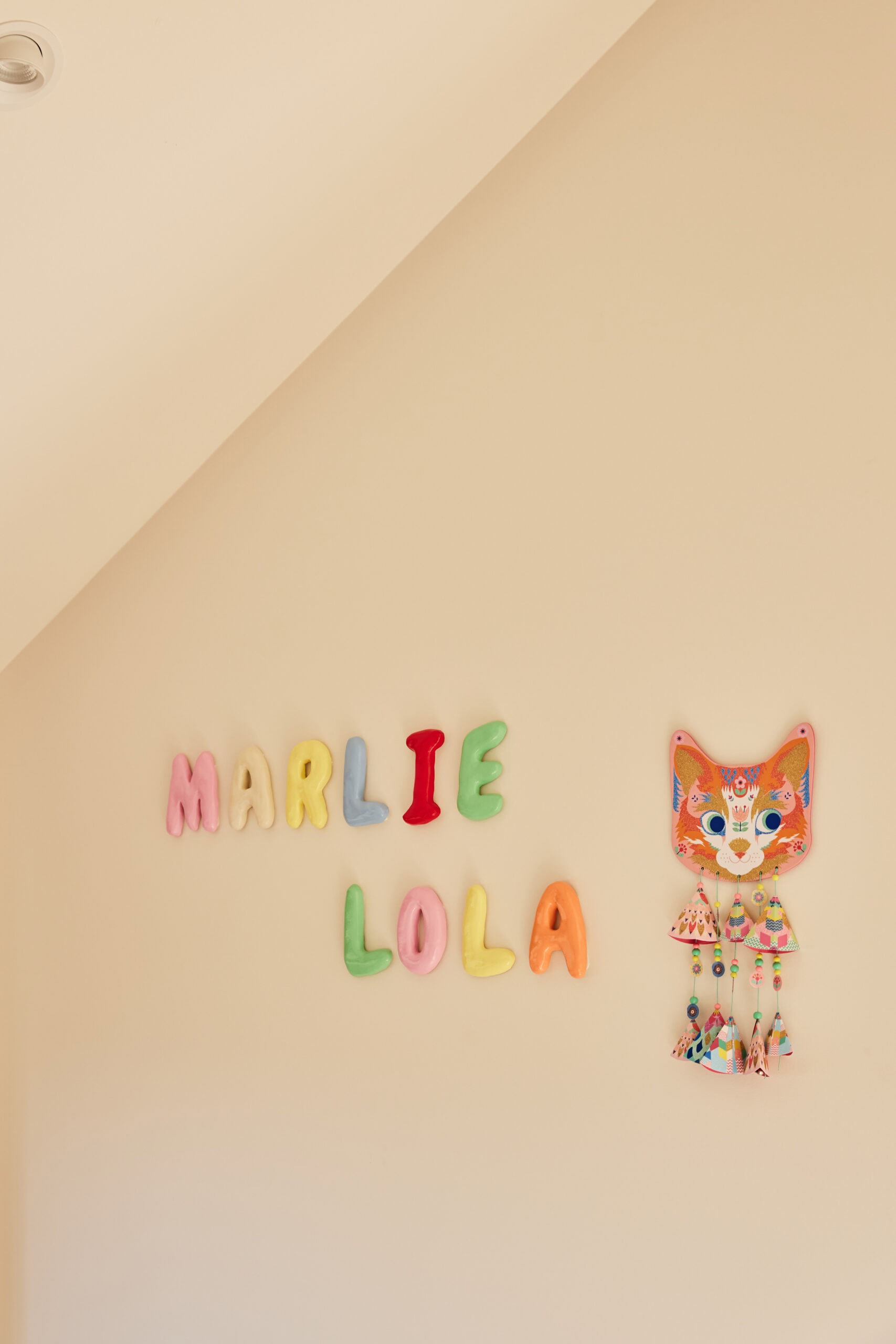 Marlie and Lola name decorations