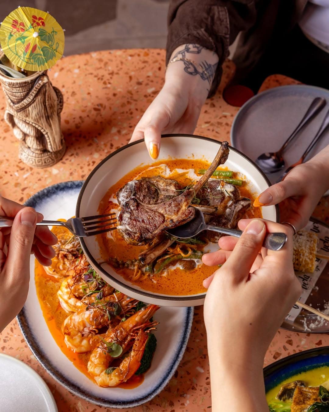 A bowl of Penang curry at Vela in Brisbane.
