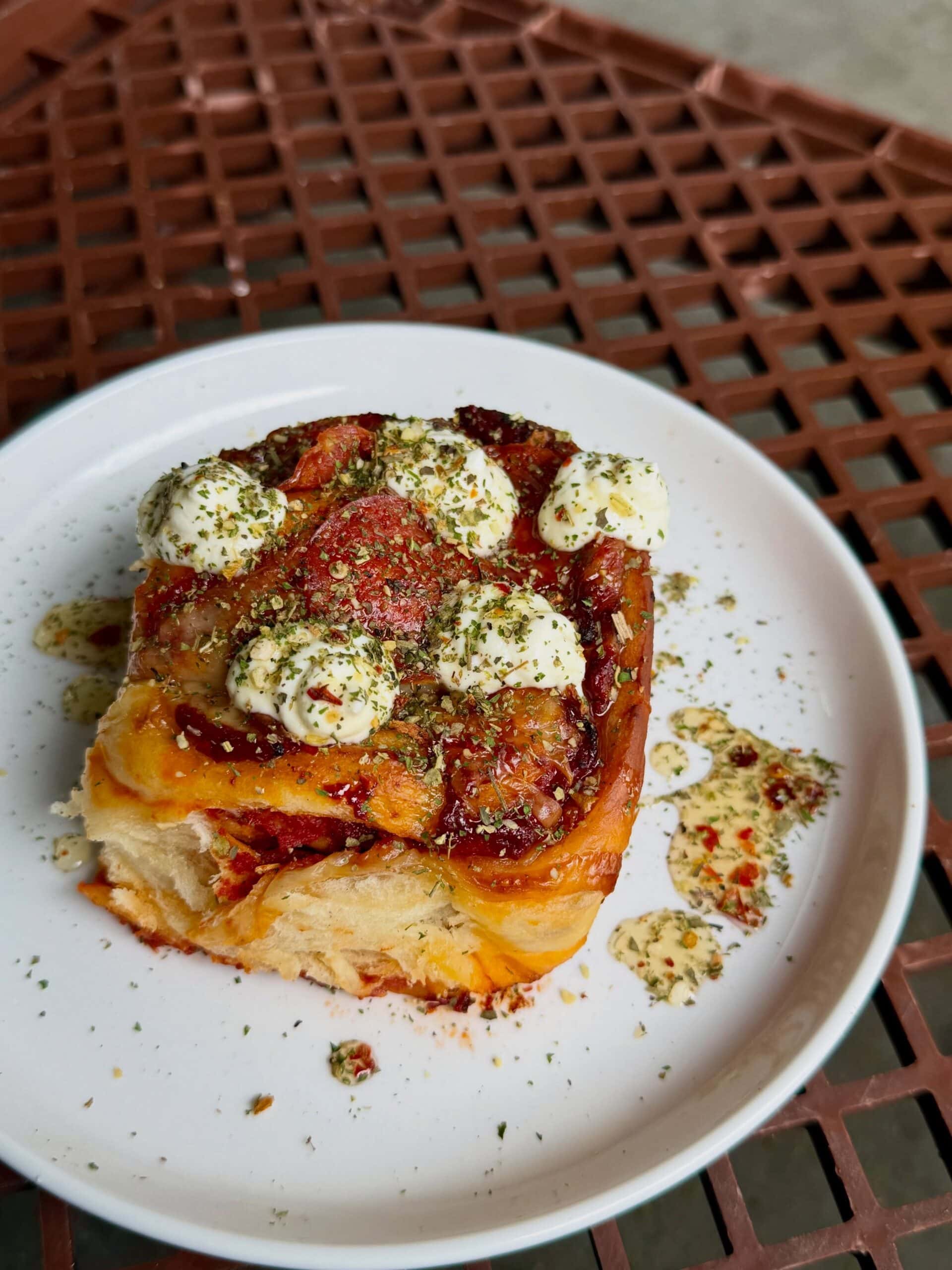 A pizza scroll from Jane in Brisbane.