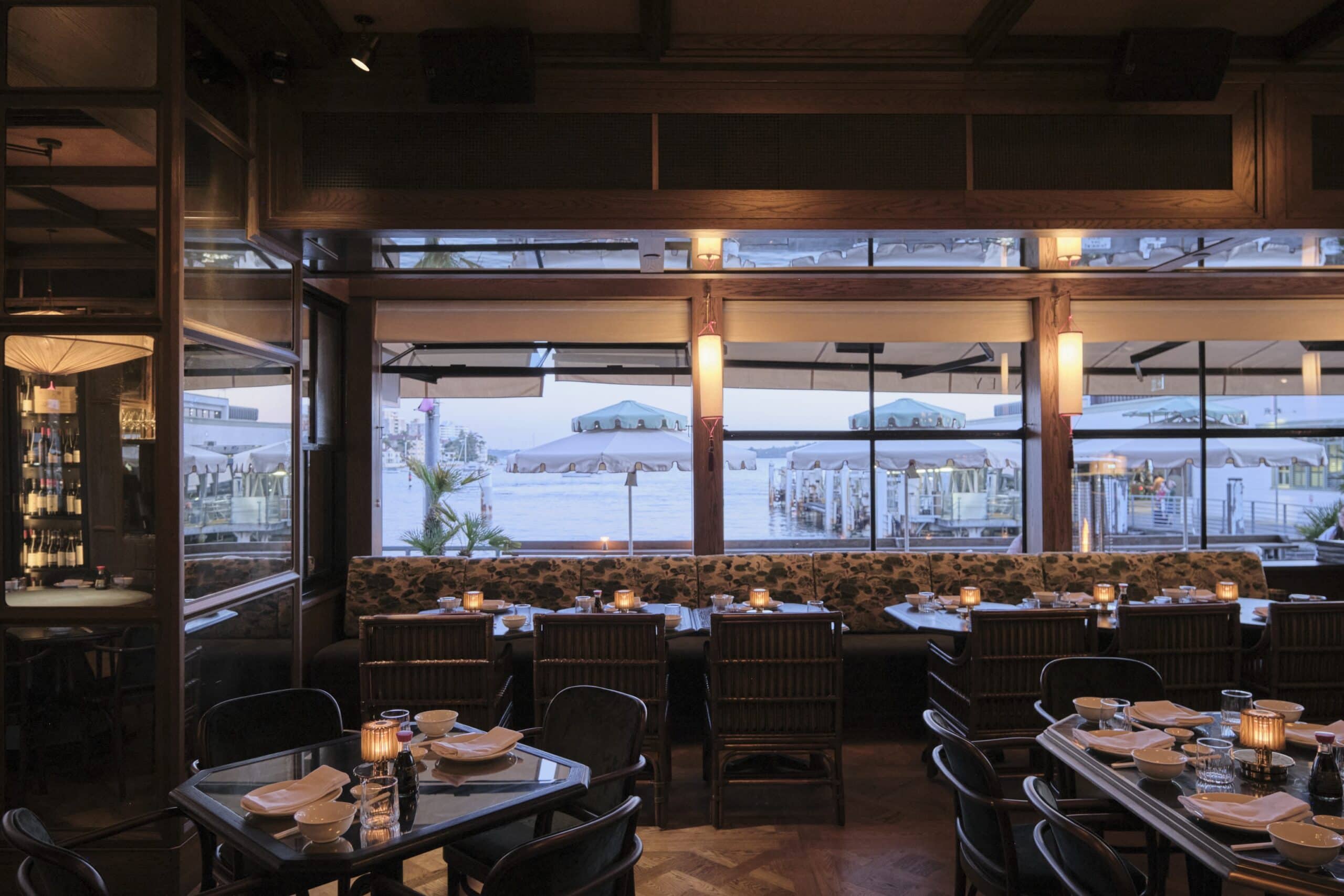 Waterfront dining interior at Stanley Manly Wharf Manly Sydney