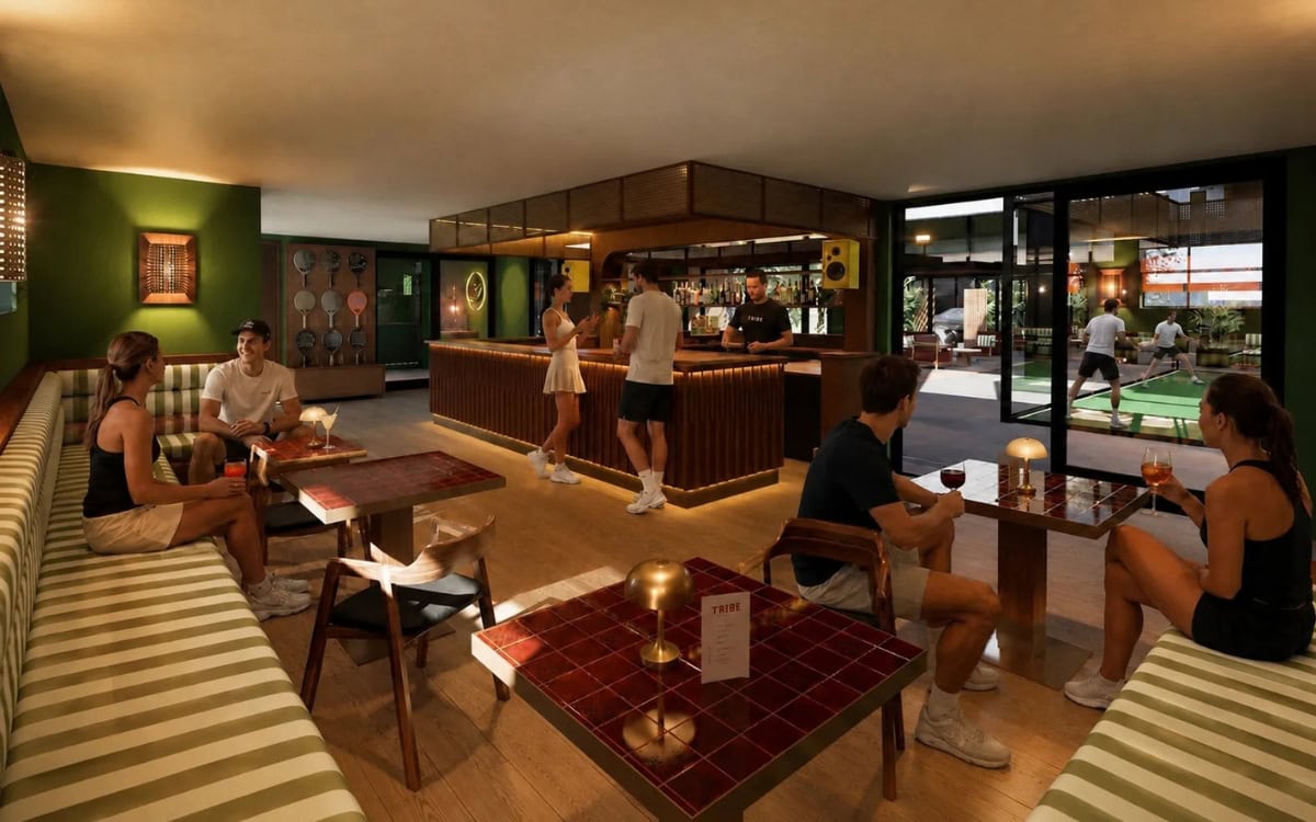 Tribe Padel & Wellness Adelaide renders.
