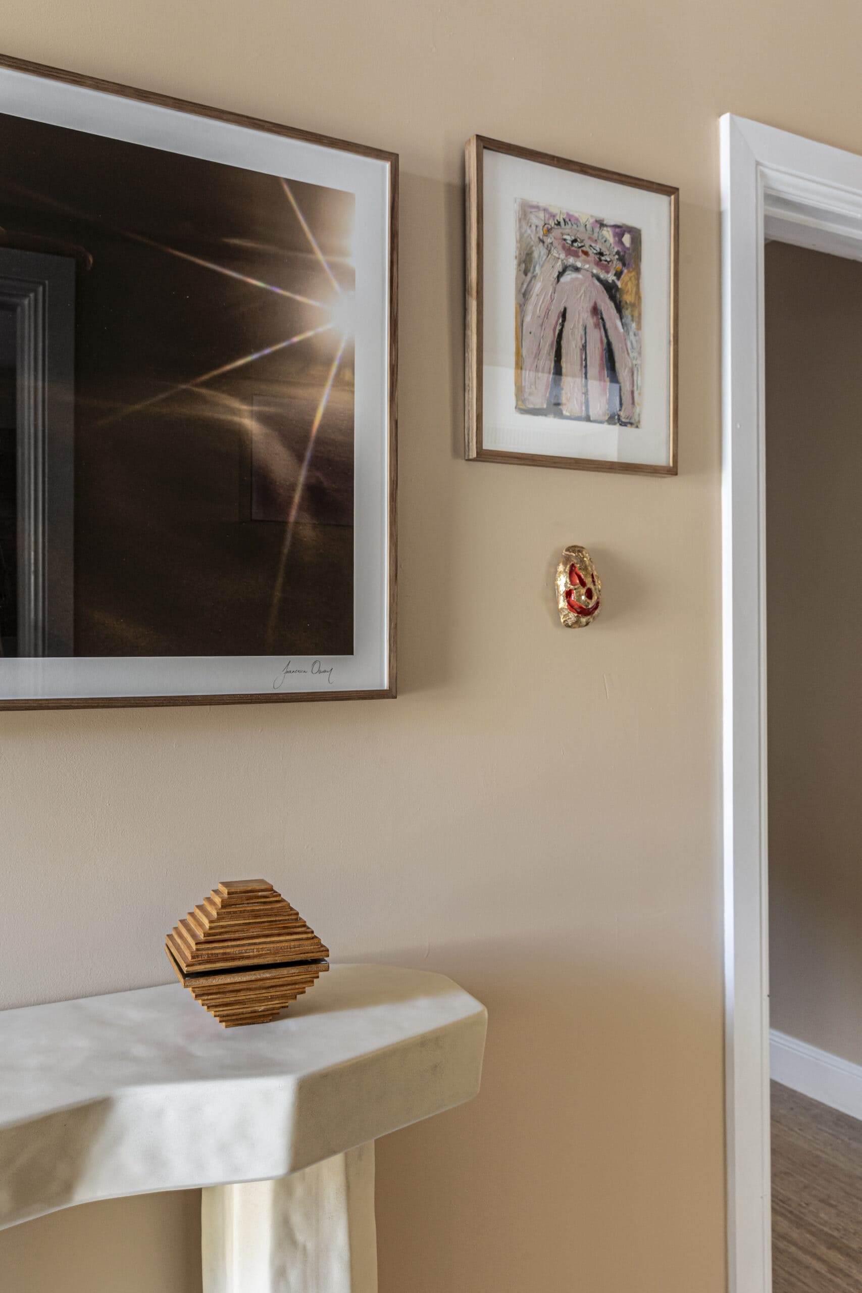 Claudia Lambert Home Tour Hallway Art