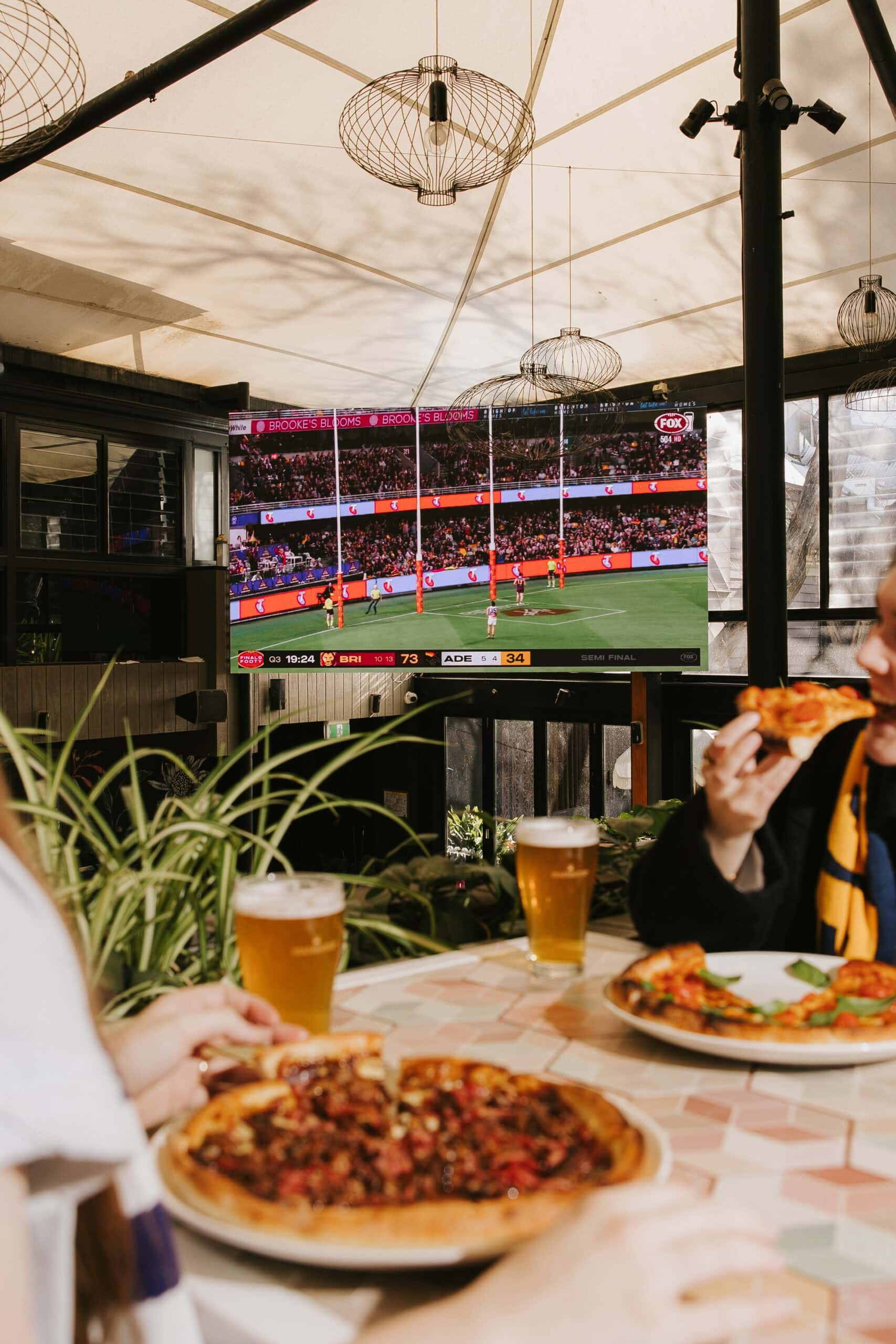 Beer garden at The Gully Public House & Garden in Adelaide.