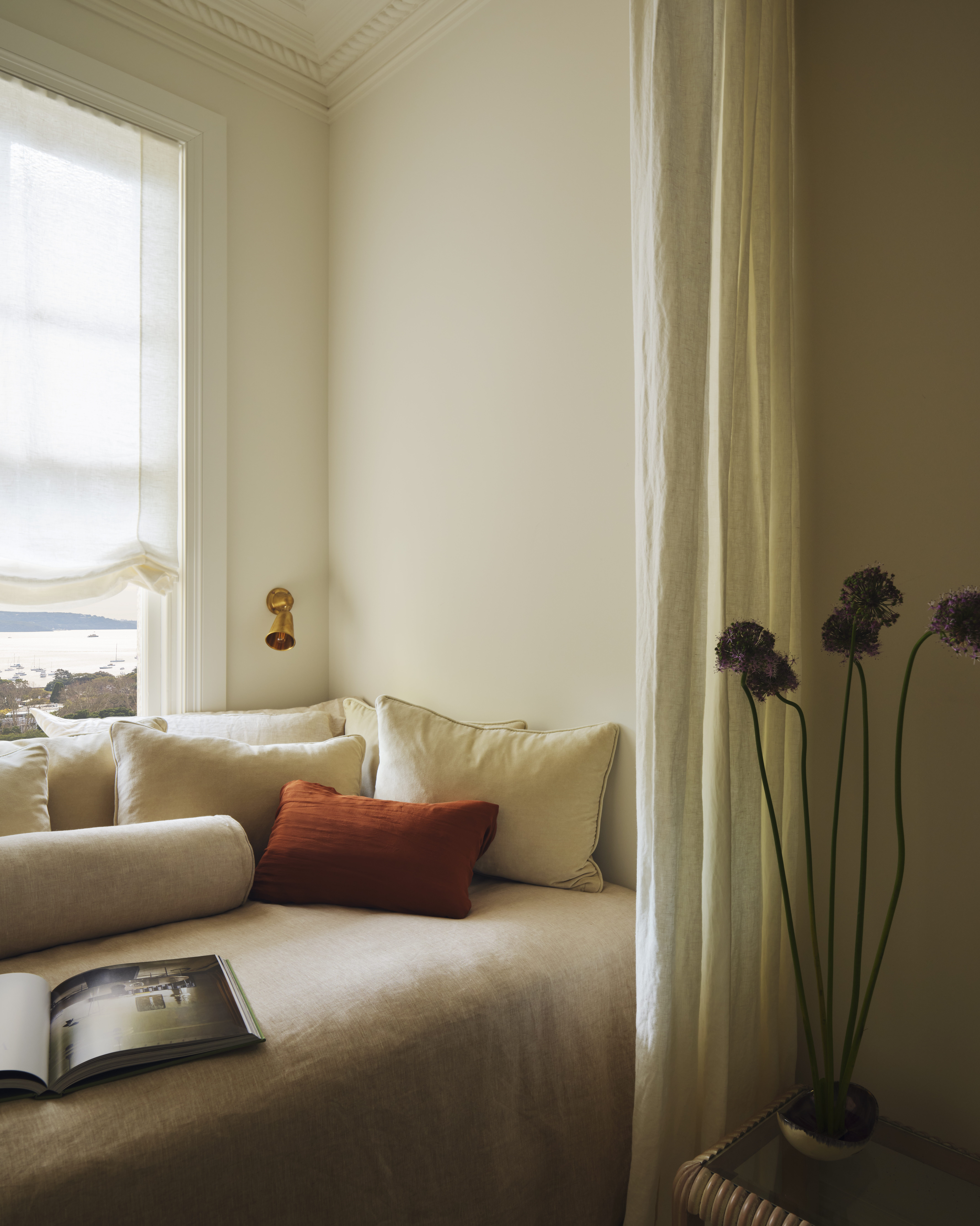 Lounge room in Shona McElroy's Edgecliff apartment