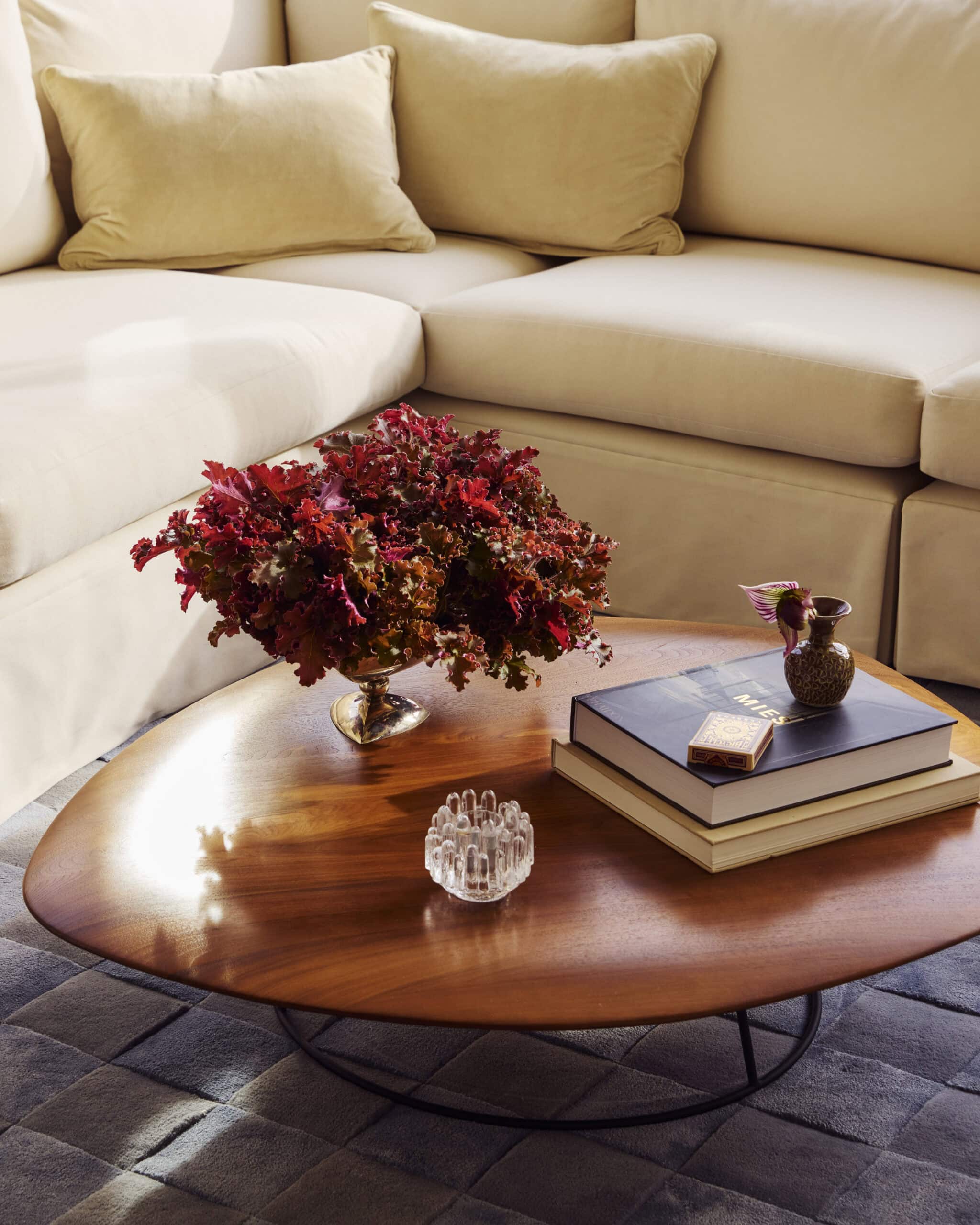 coffee table in Shona McElroy's Edgecliff apartment