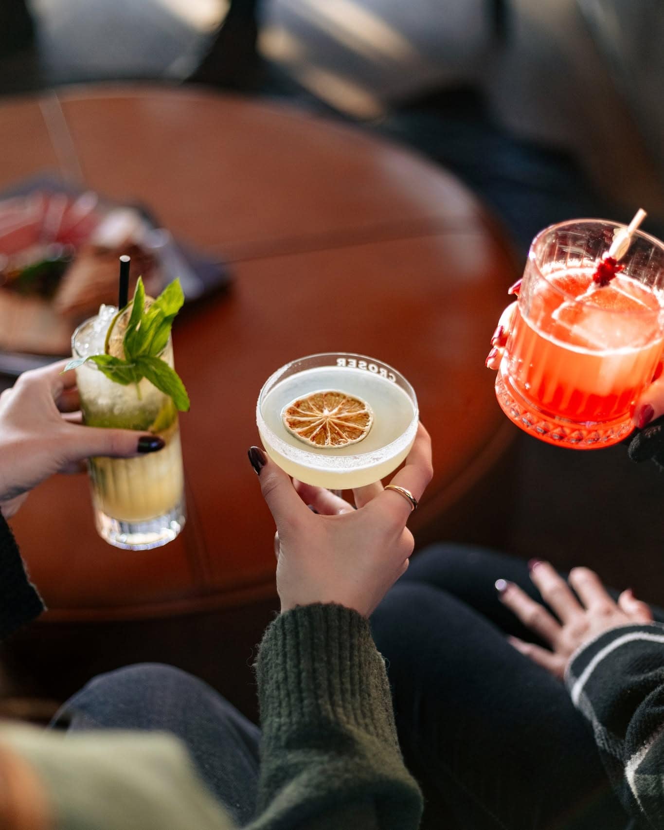 A selection of colourful cocktails at Walt & Burley in Canberra.