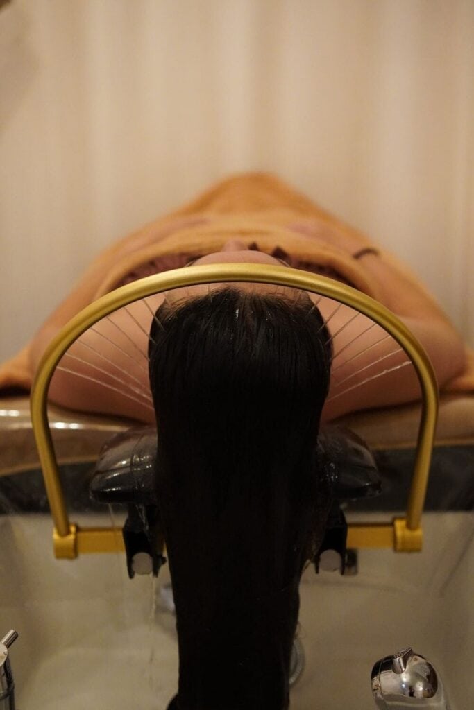 Head spa treatment at Elegant Beauty Spa Bankstown Plaza Sydney
