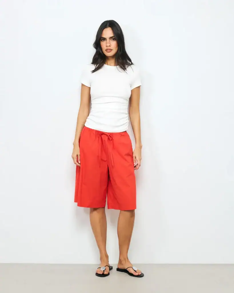 Aere Kirra Poplin Bermuda Shorts