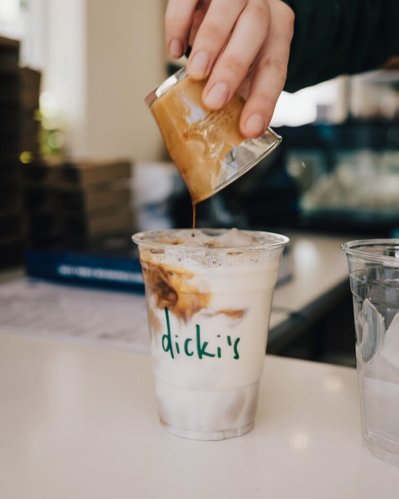 An iced coffee from Dicki's in New Farm. 
