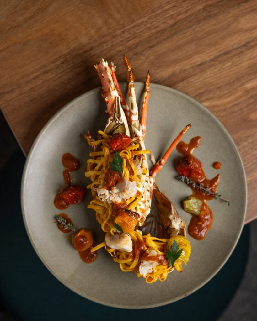 A special lobster spaghetti dish from Midtown in Brisbane.