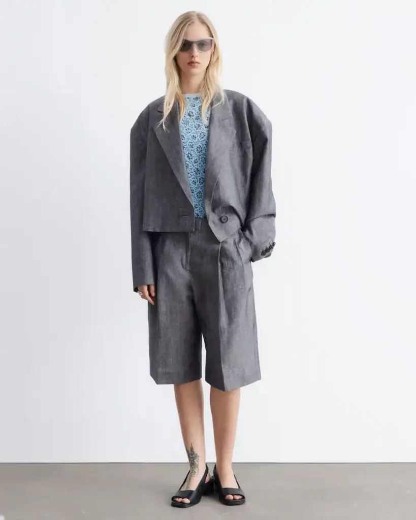 & Other Stories Tailored Bermuda Shorts