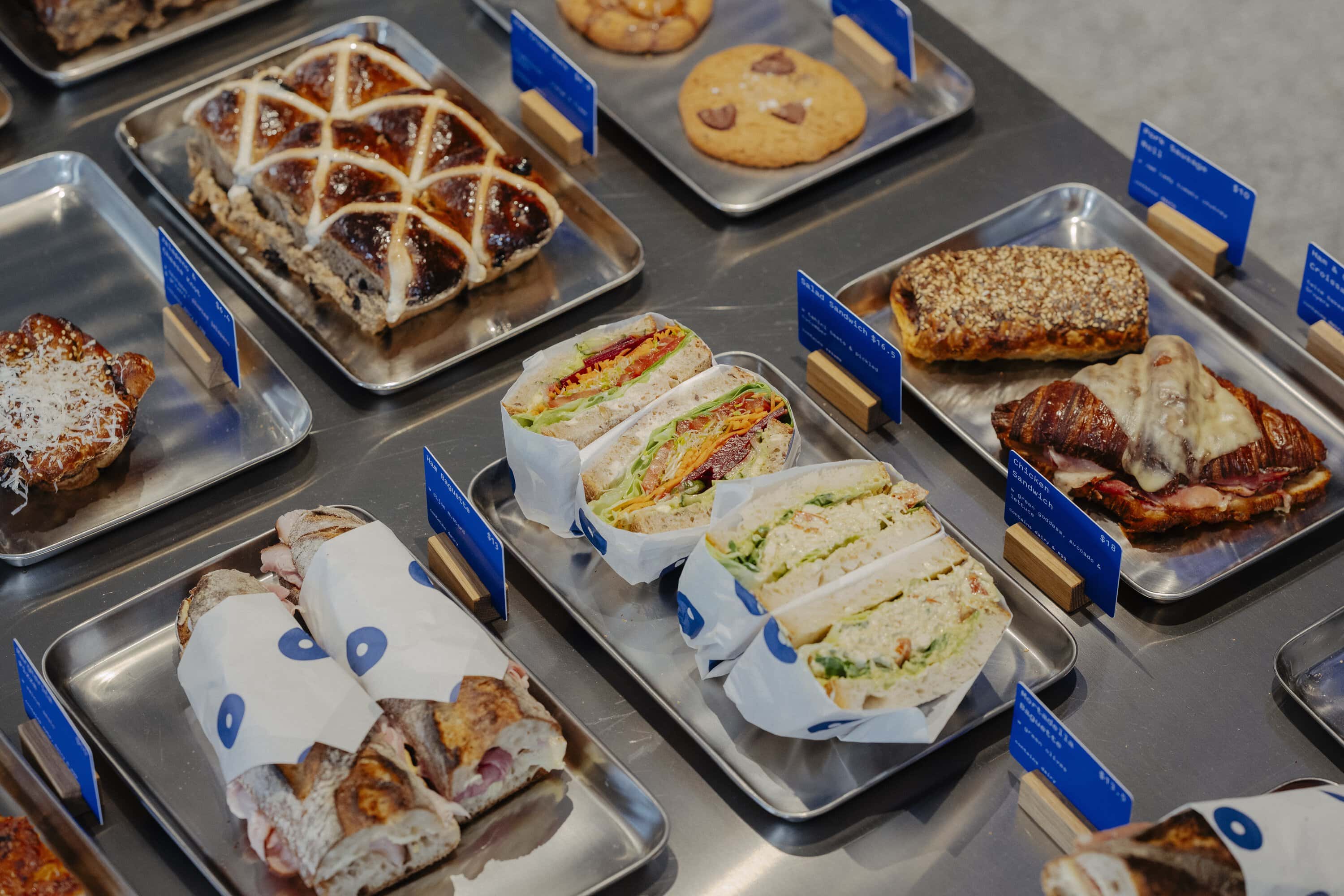 Baker Bleu bakery product display Cremorne Sydney