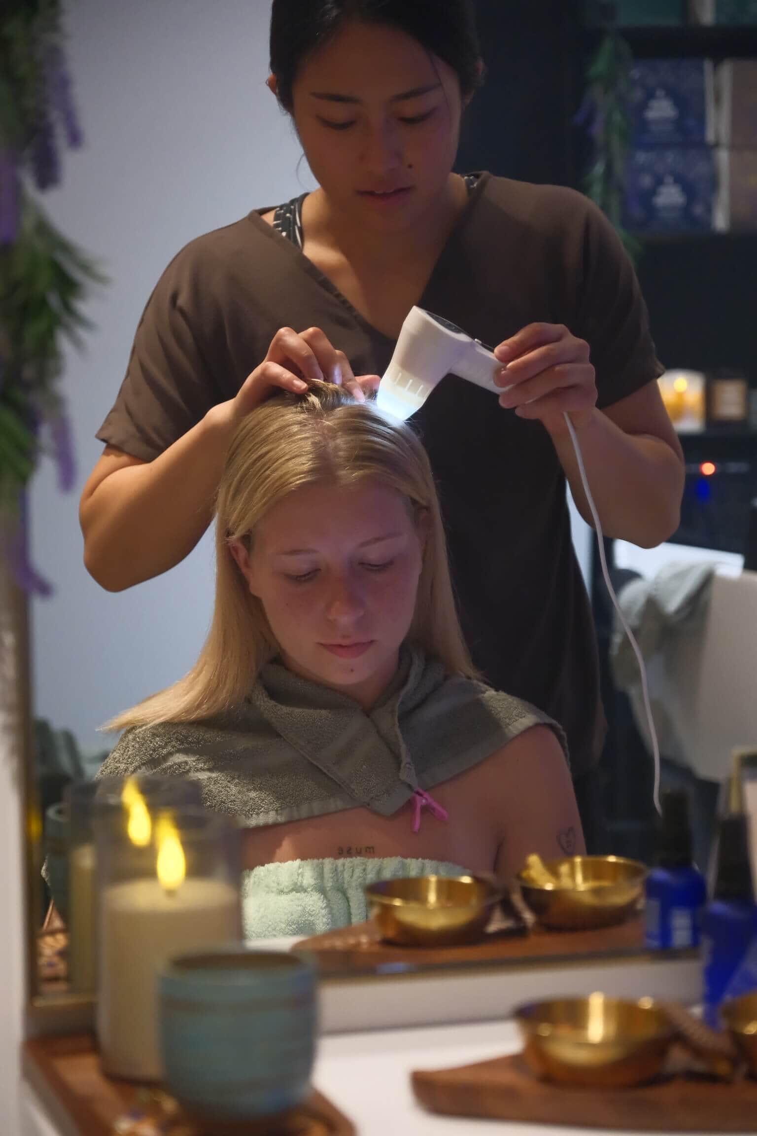 Scalp analysis treatment at Sacred Ritual Spa Bondi Junction Sydney