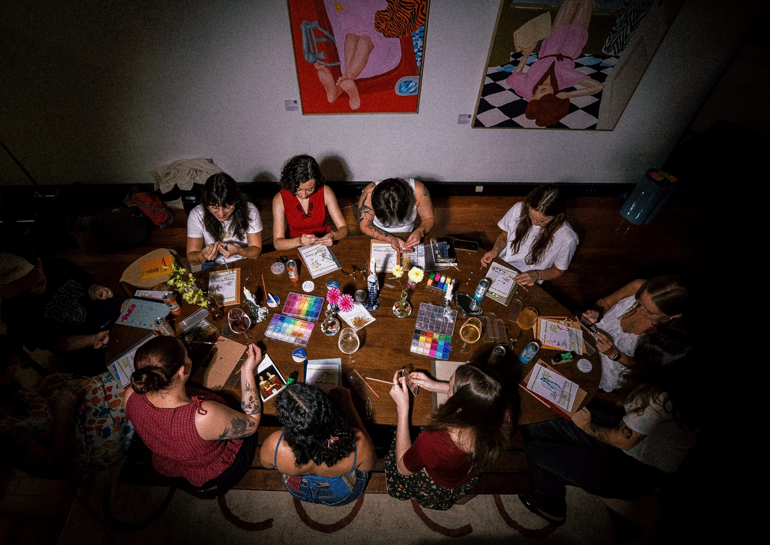 Sydney Sapphics Book Club craft session at Coping Studio Sydney