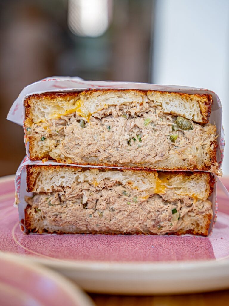 Tuna melt sandwich at Indie's Deli North Narrabeen Sydney