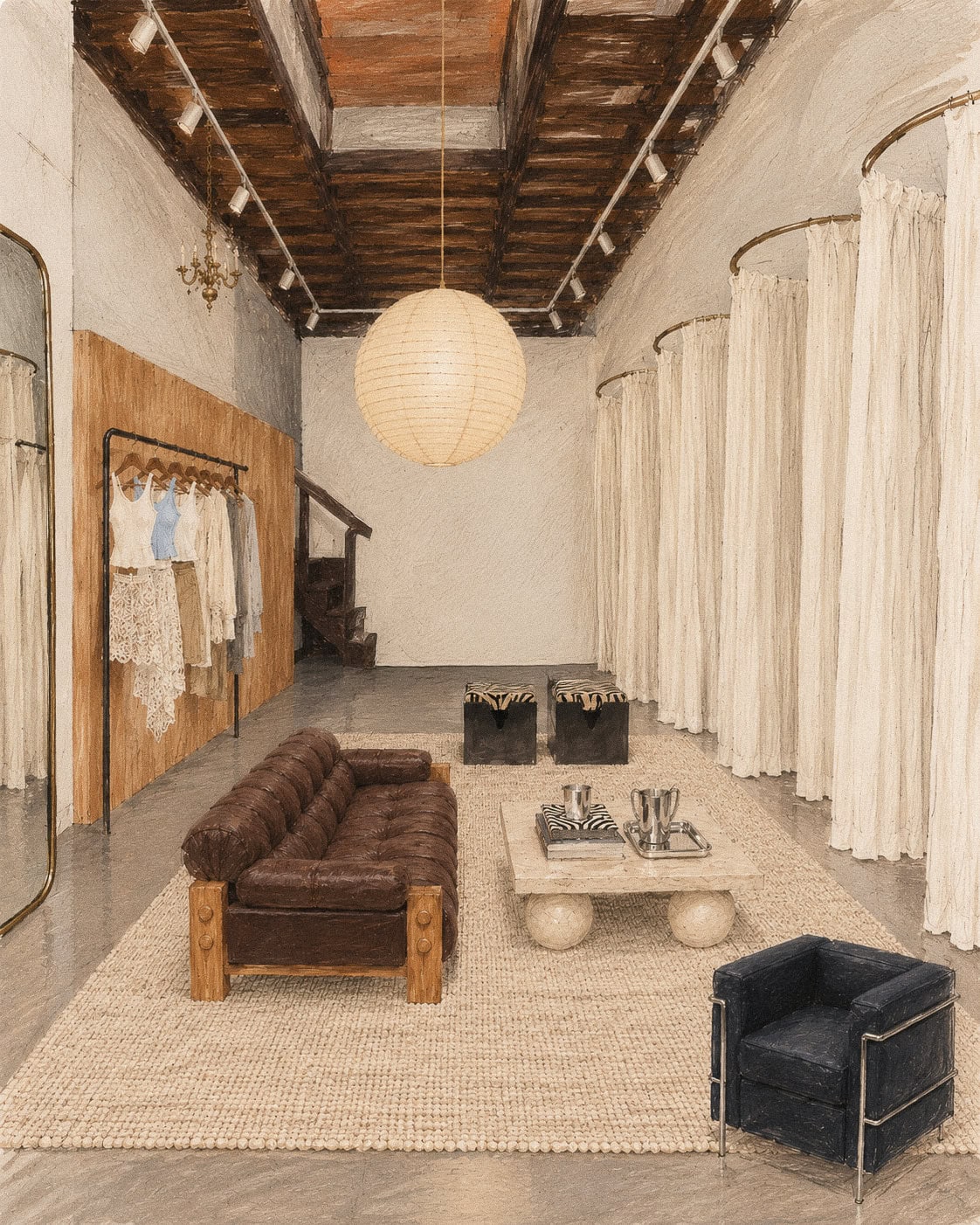 interior of Neil Vernon Sydney pop up