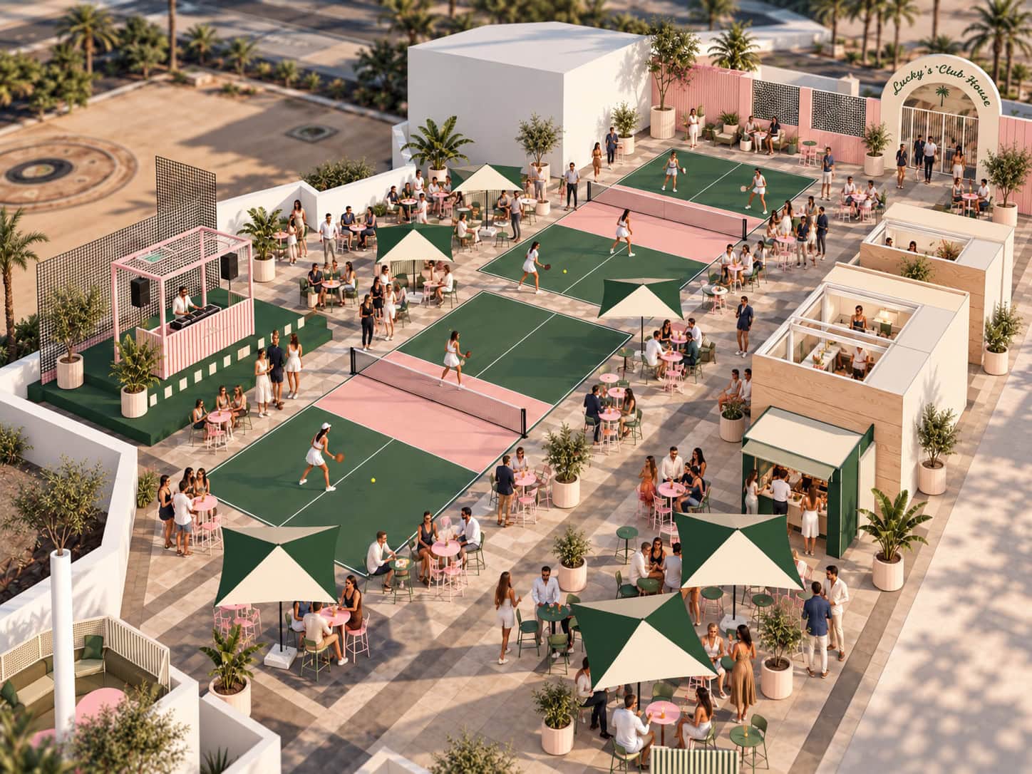 Artist Impression of Lucky's Day Club in Adelaide.