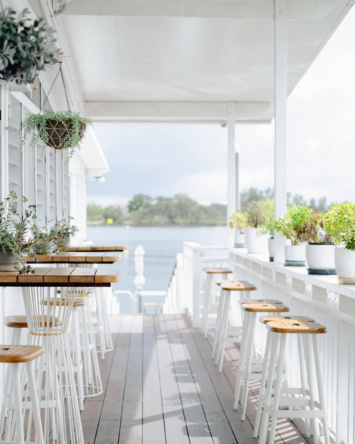 The alfresco dining area at Whalebone Wharf in Port Macquarie.