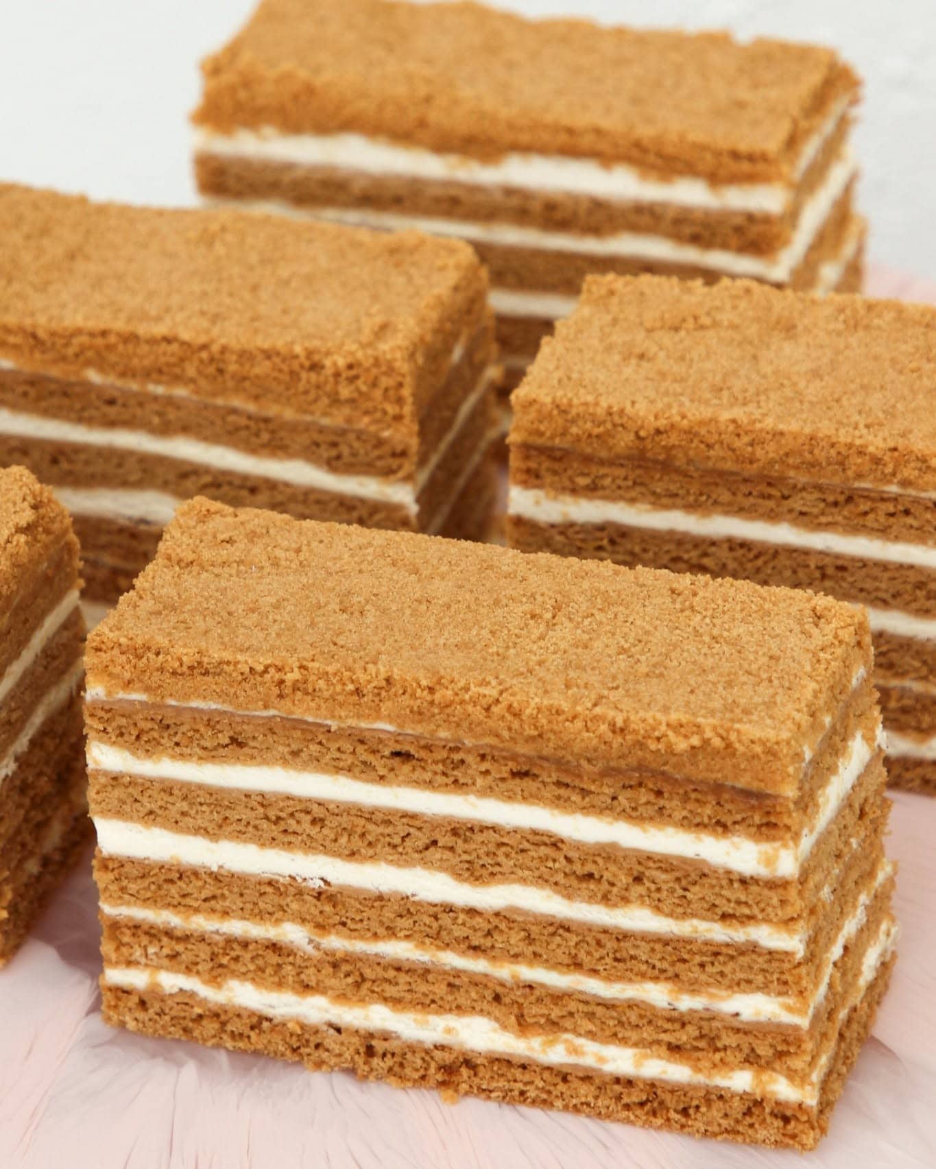 An array of sliced honey cake pieces from Jocelyn's Provisions in Brisbane.