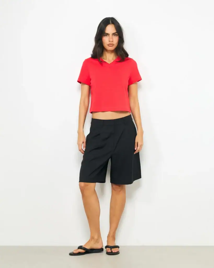 Aere Cotton V-Neck T-Shirt