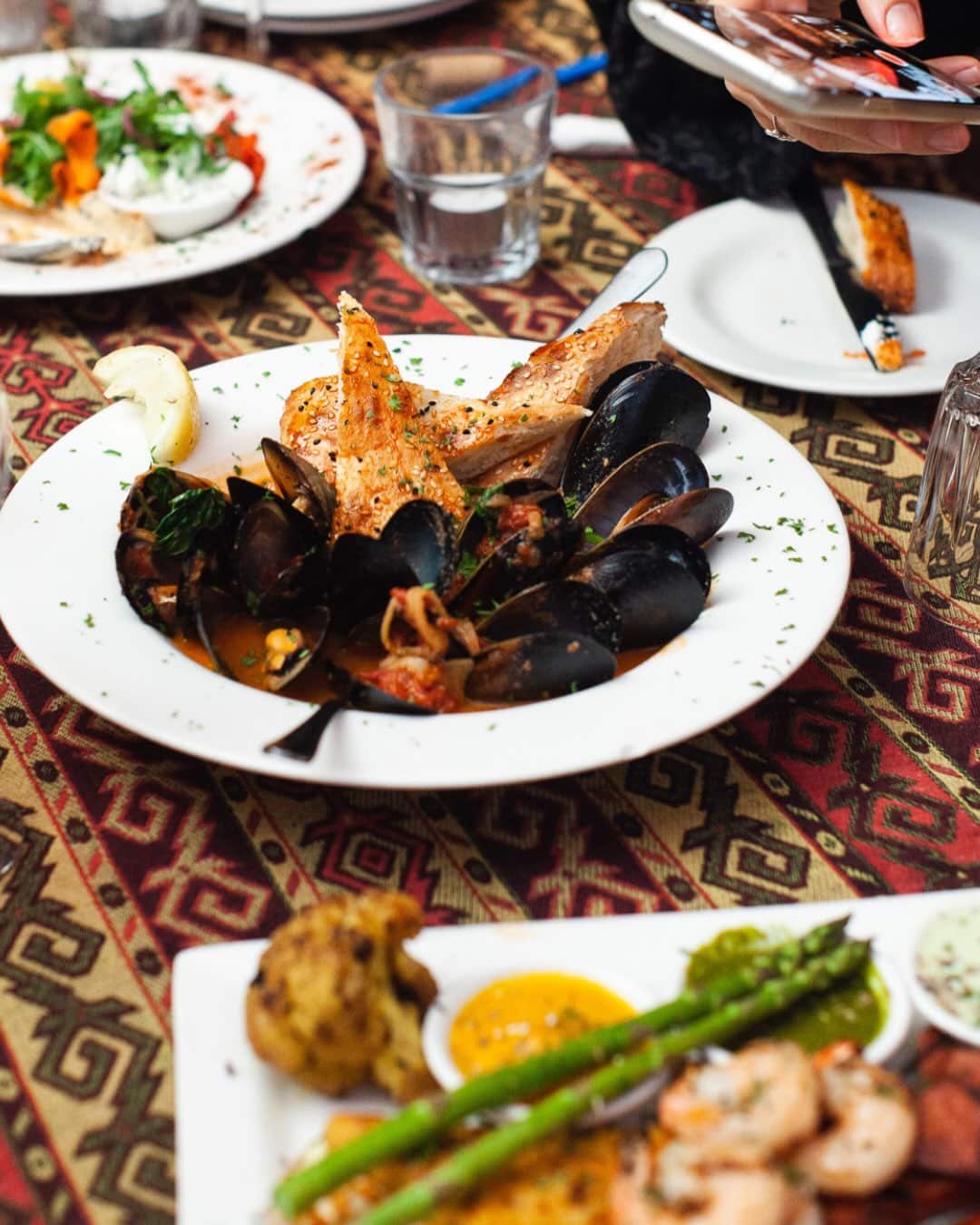 A plate of mussels from Caravanserai in West End.