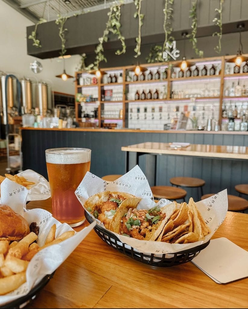 A selection of food and beers at Moorebeer Brewing Co. in Port Macquarie. 