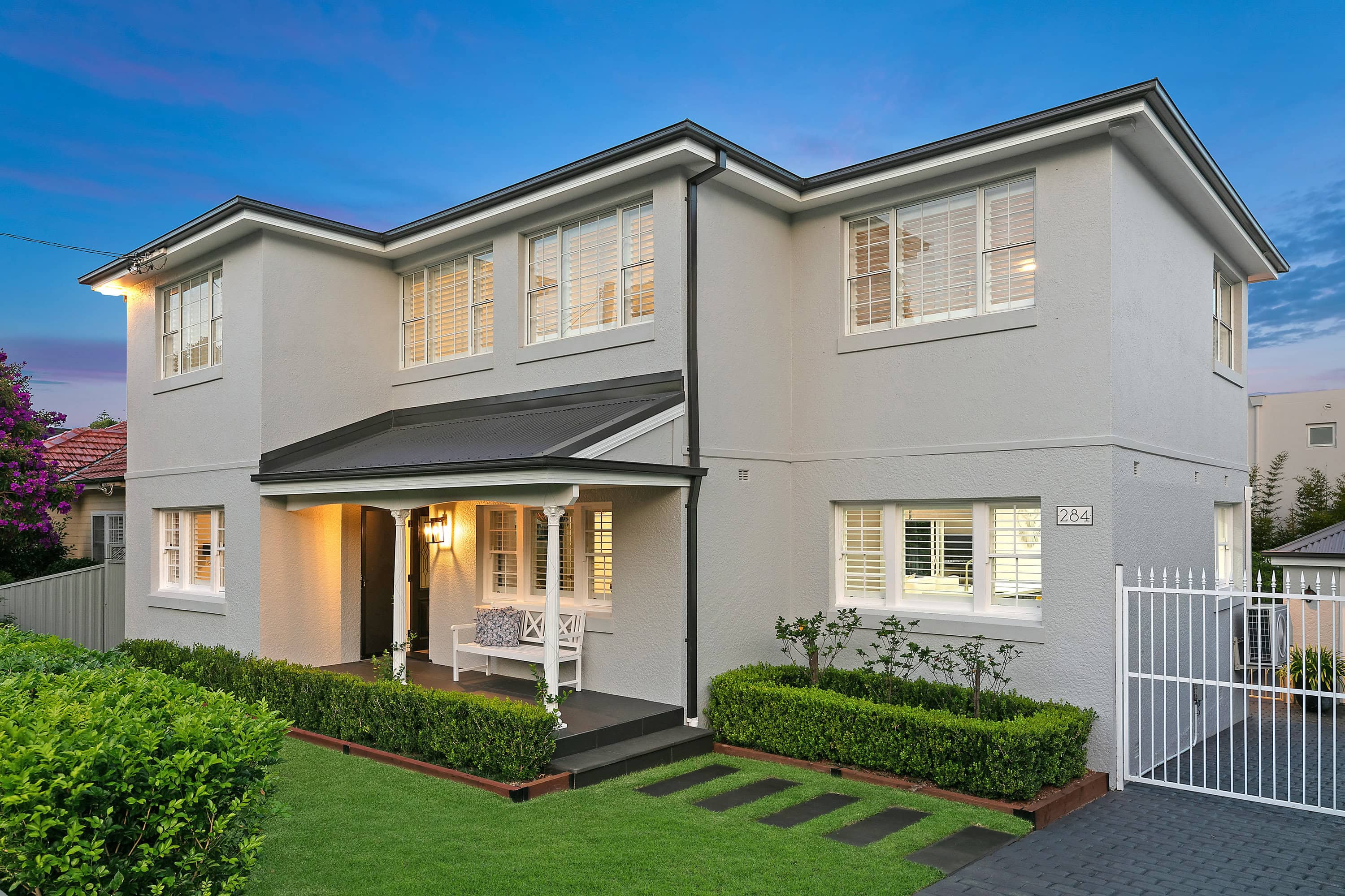 Dusk Front Facade