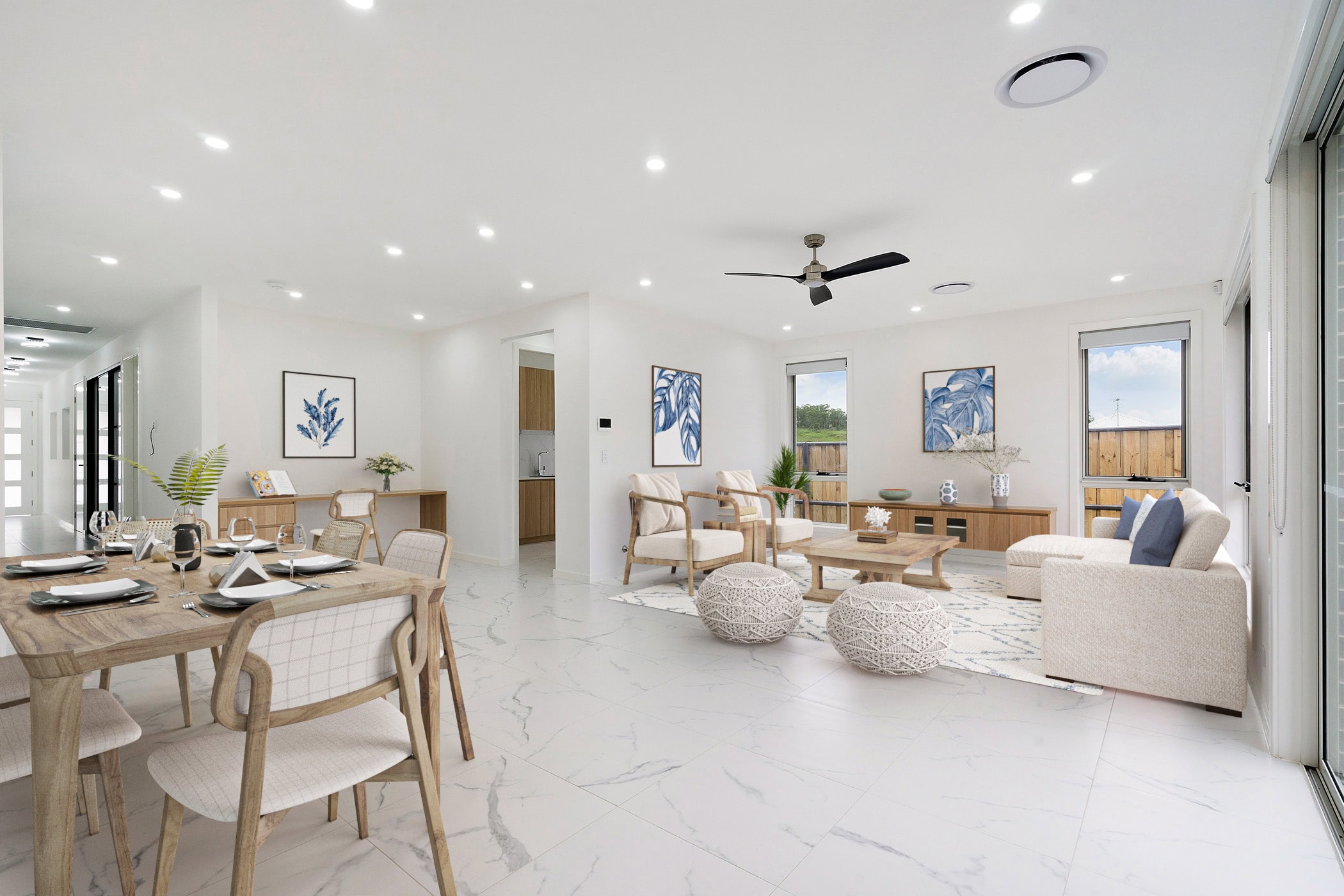 Living room - Virtually staged