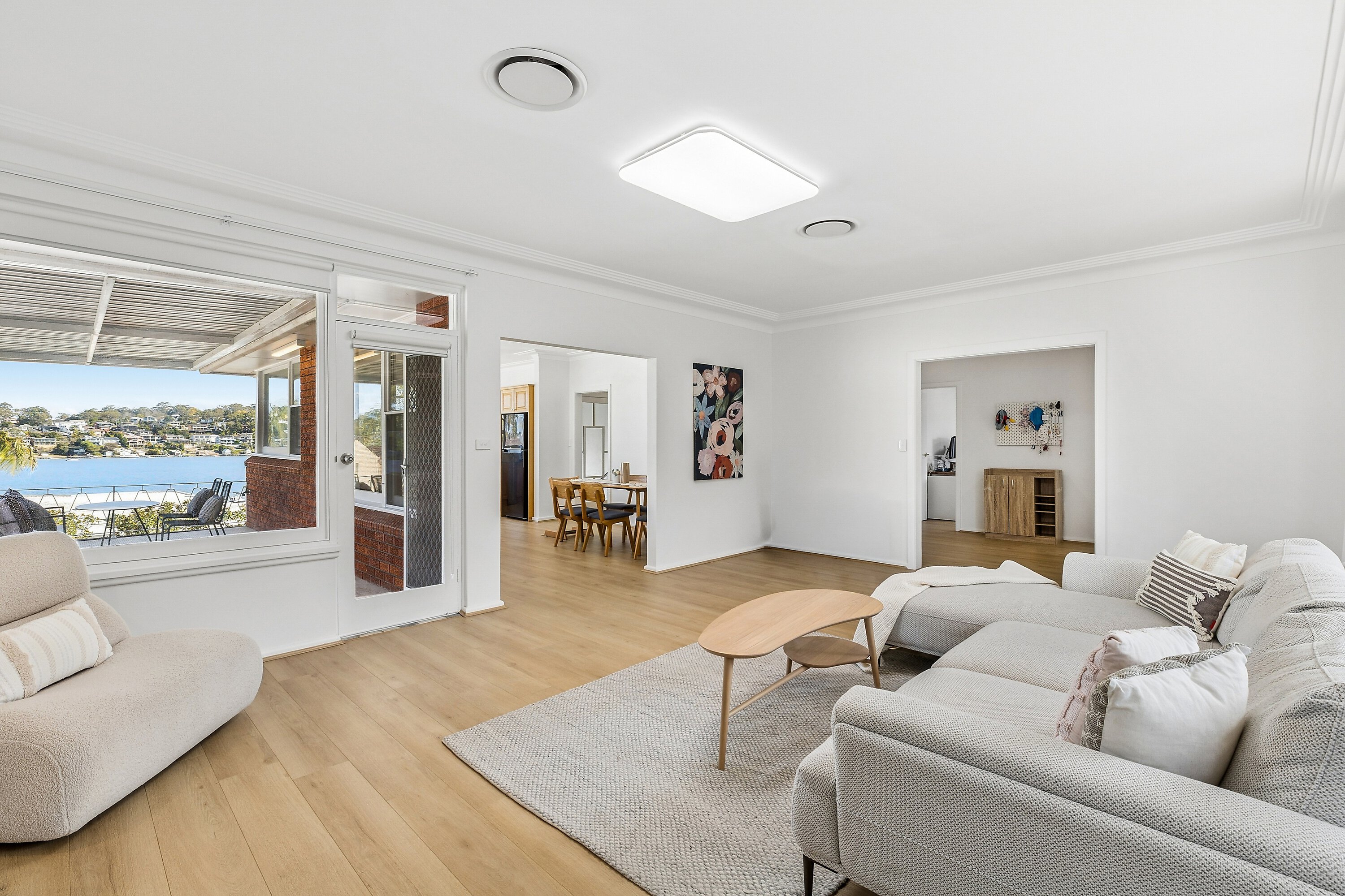 Upstairs Living & Water Views